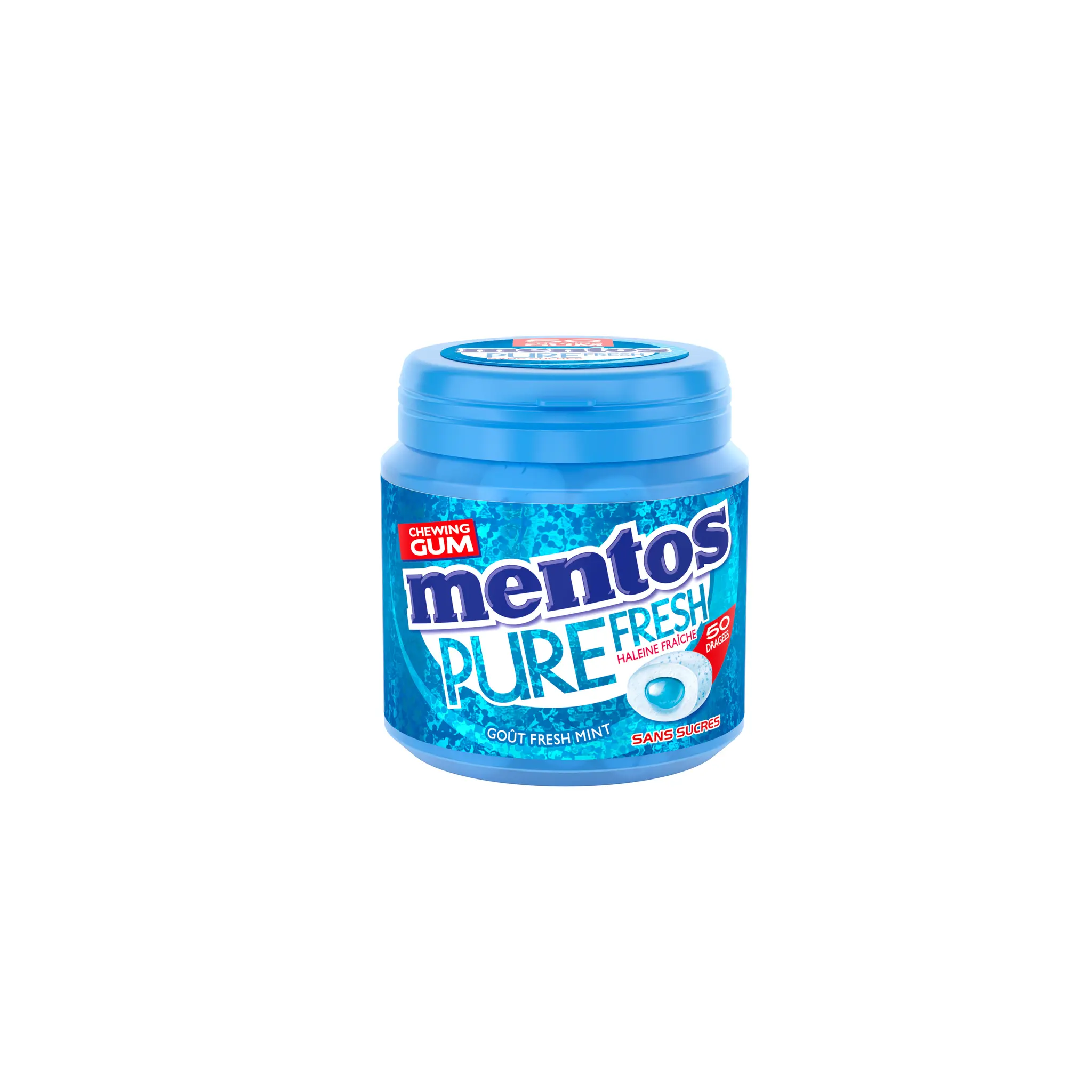 MENTOS Pure fresh Box chewing-gums fresh mint sans sucres