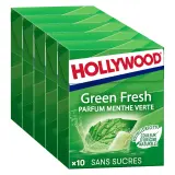 HOLLYWOOD Chewing-gums à la menthe verte sans sucres