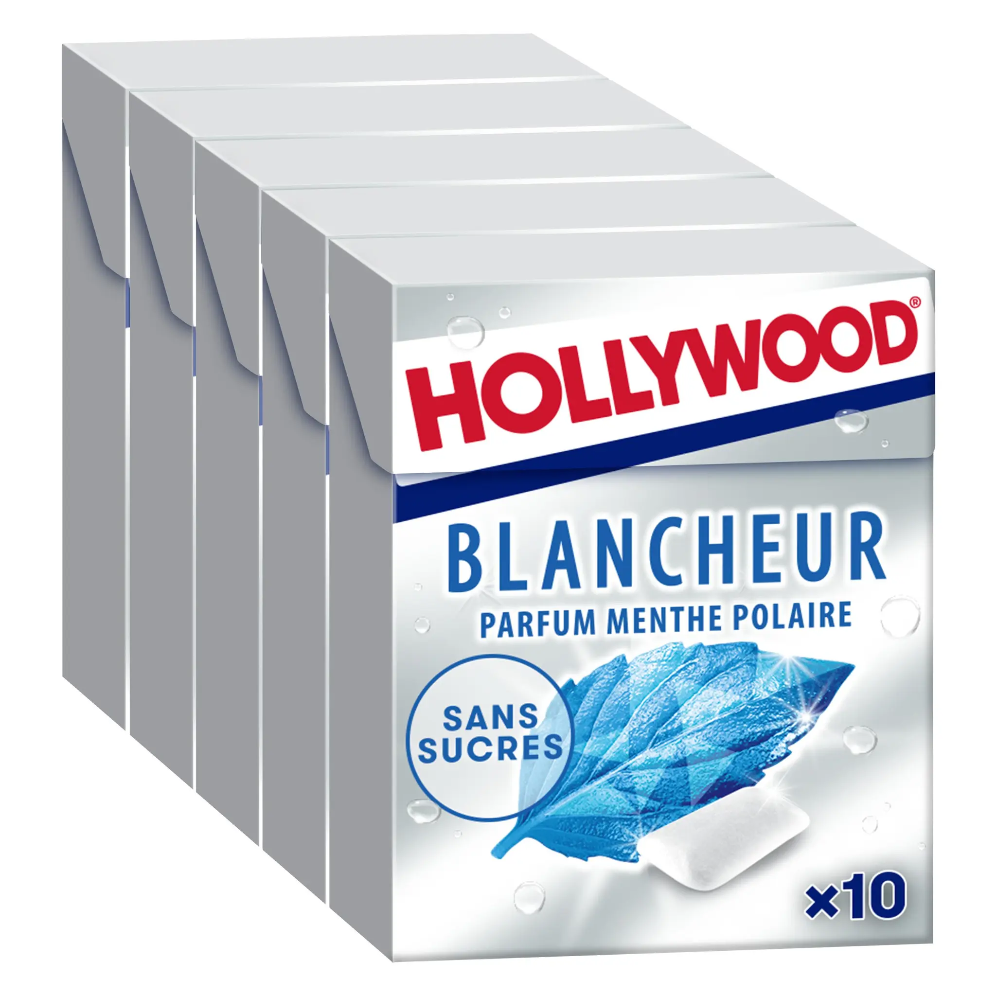 HOLLYWOOD Chewing-gums à la menthe polaire sans sucres