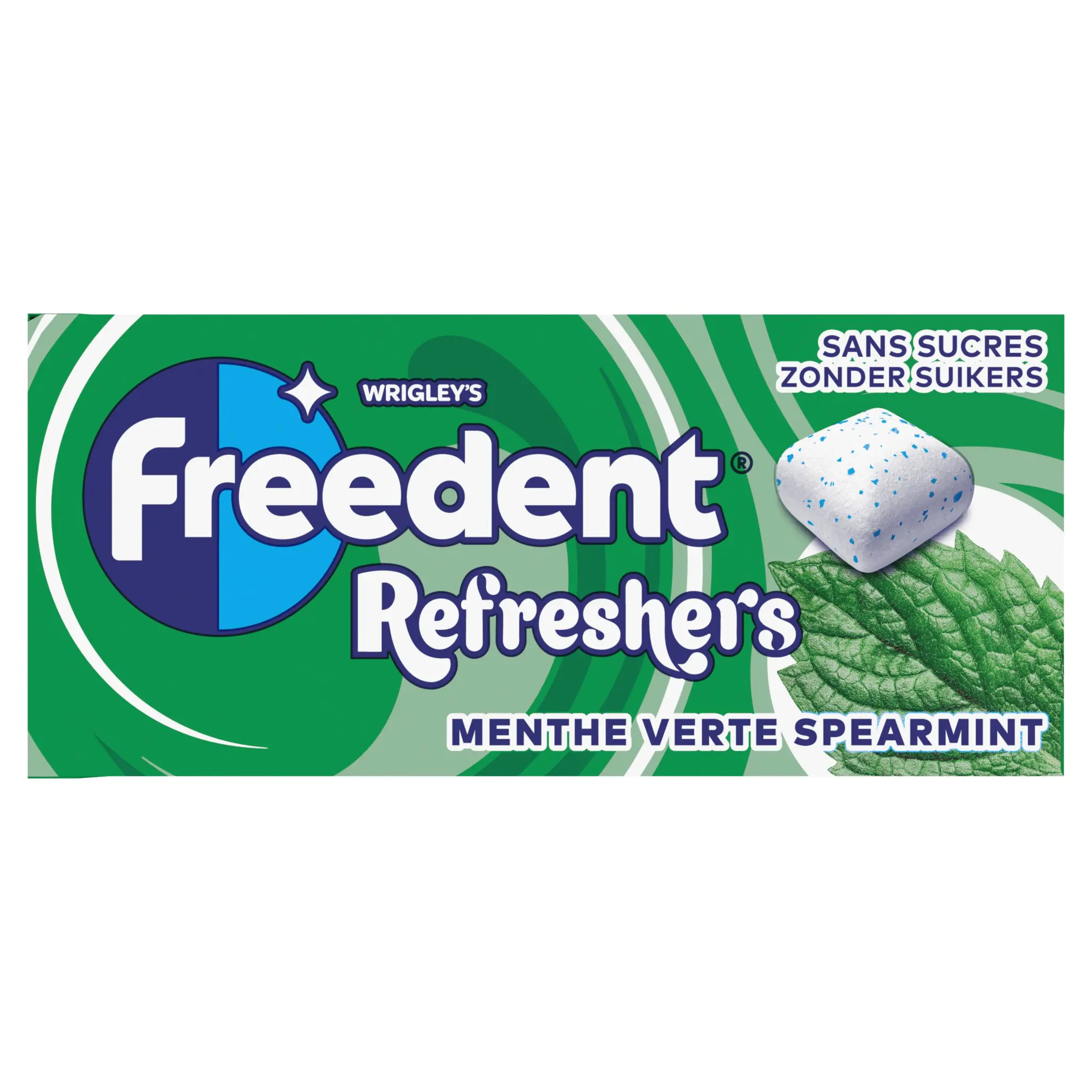 FREEDENT Refreshers Chewing-gums sans sucres menthe verte