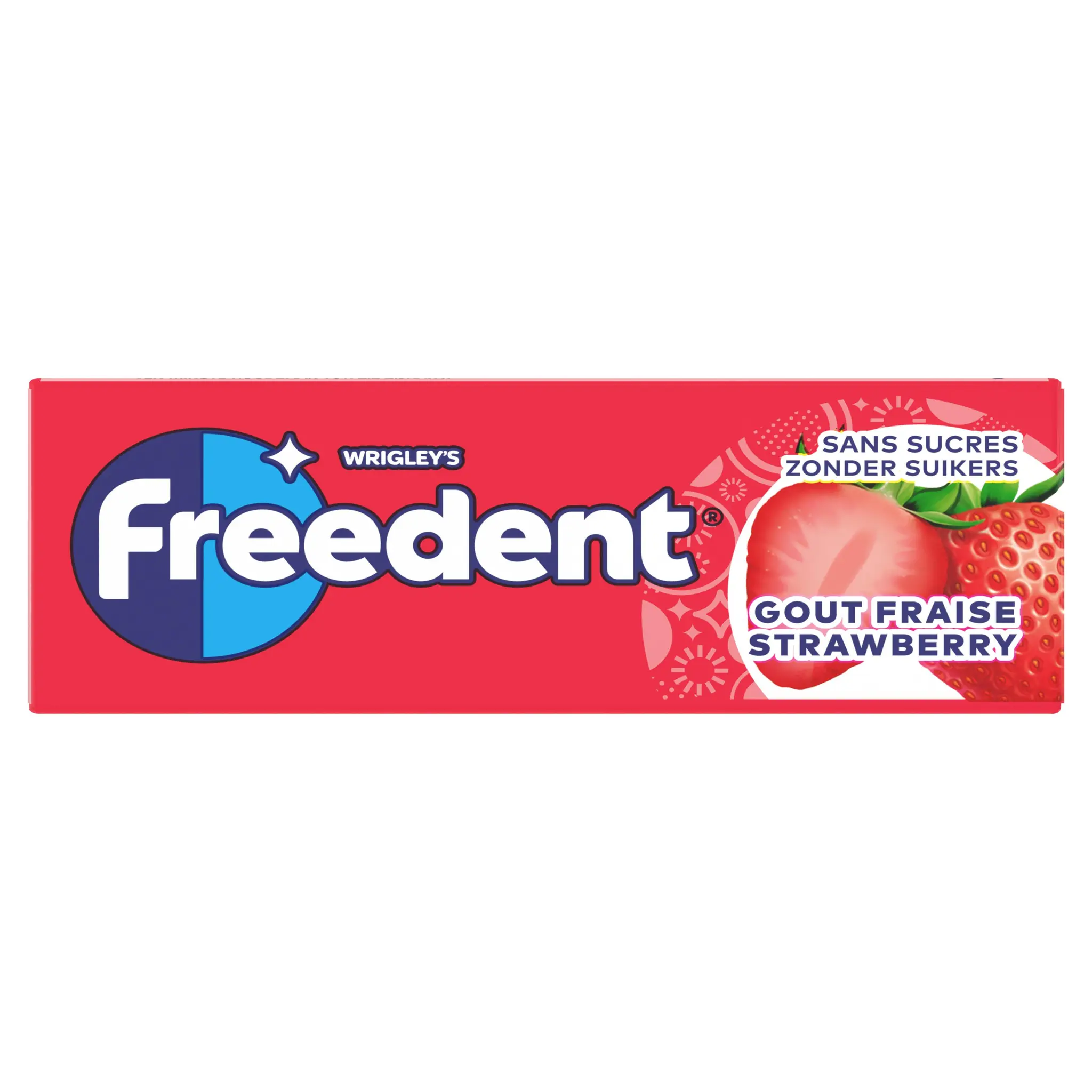 FREEDENT Chewing-gums sans sucres goût fraise