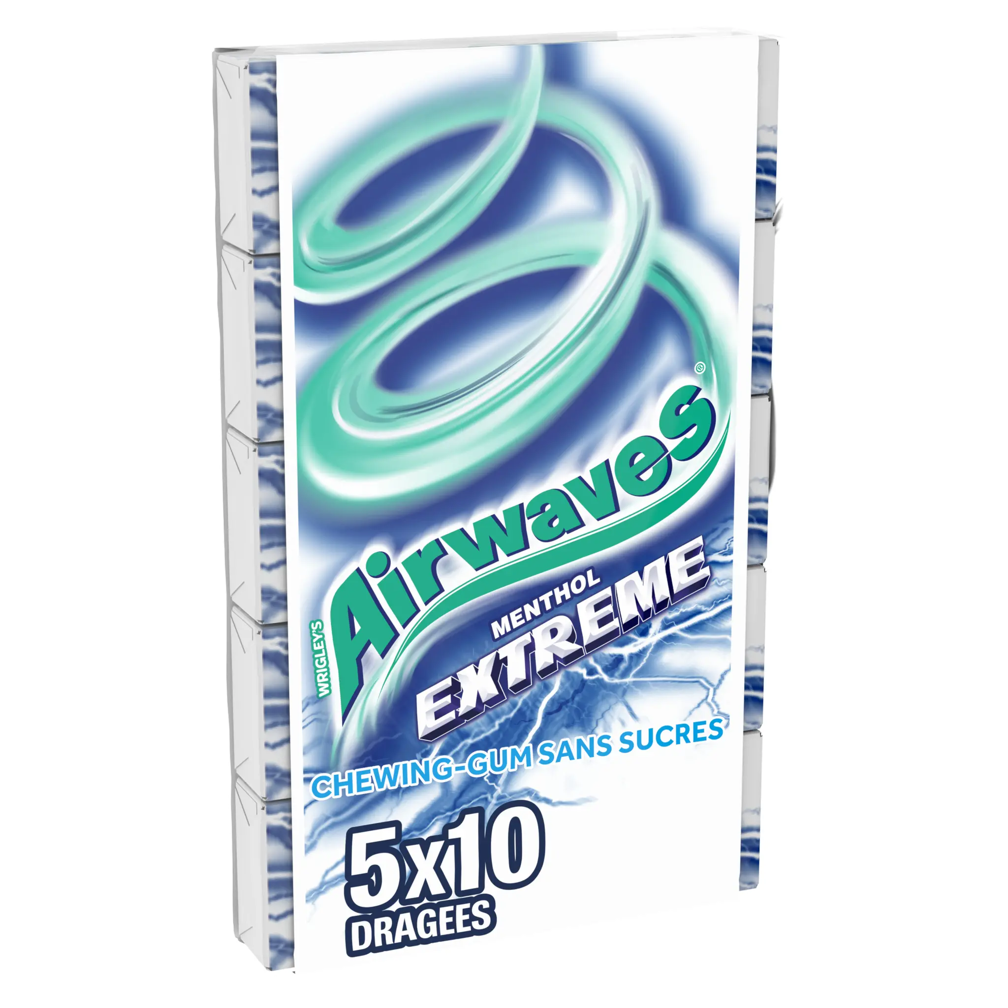 AIRWAVES Chewing-gums sans sucres menthol extrême