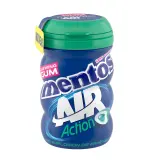 MENTOS Chewing-gum air action sans sucres à la menthe