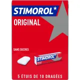 STIMOROL Chewing-gum sans sucres à la menthe