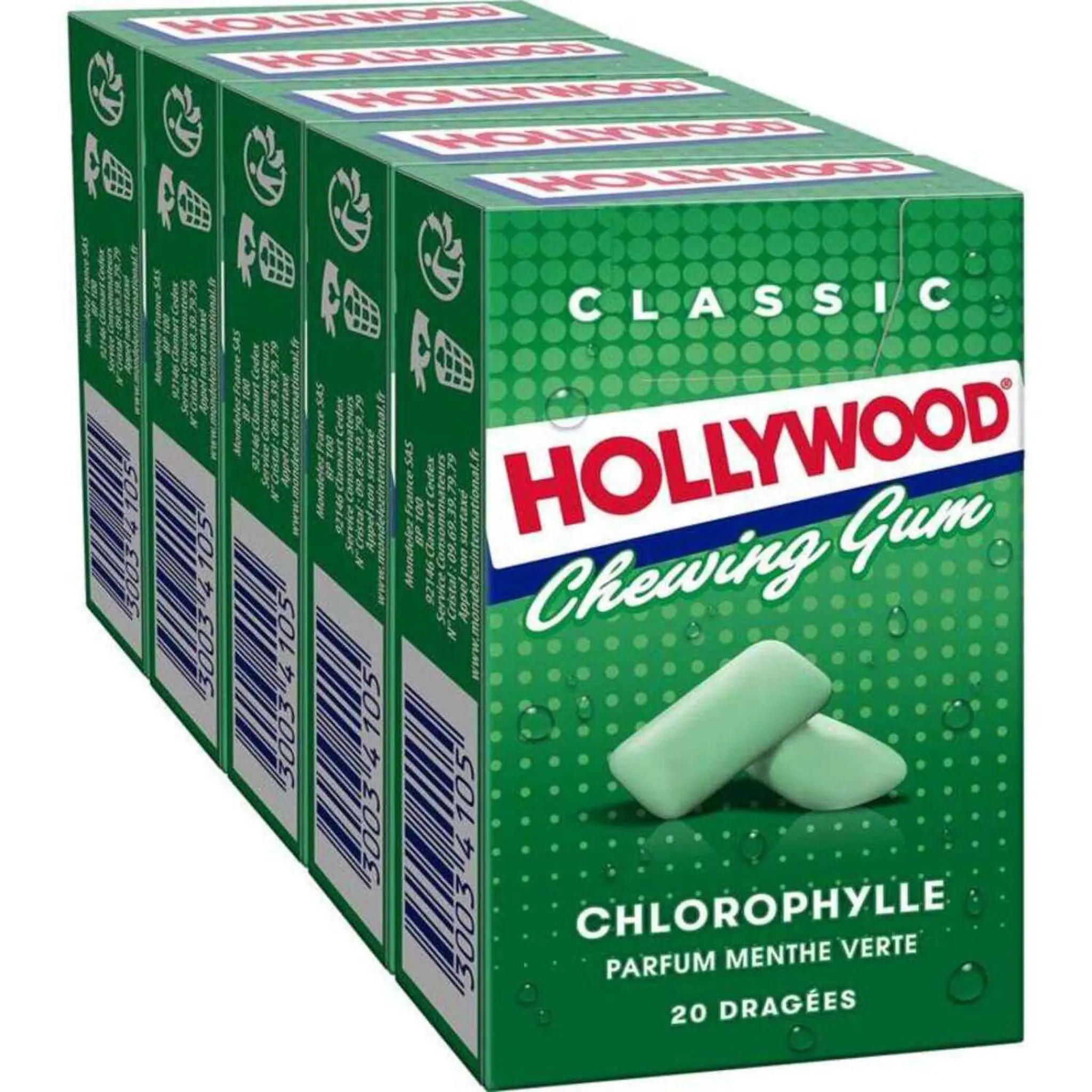 HOLLYWOOD Chewing-gum à la menthe verte