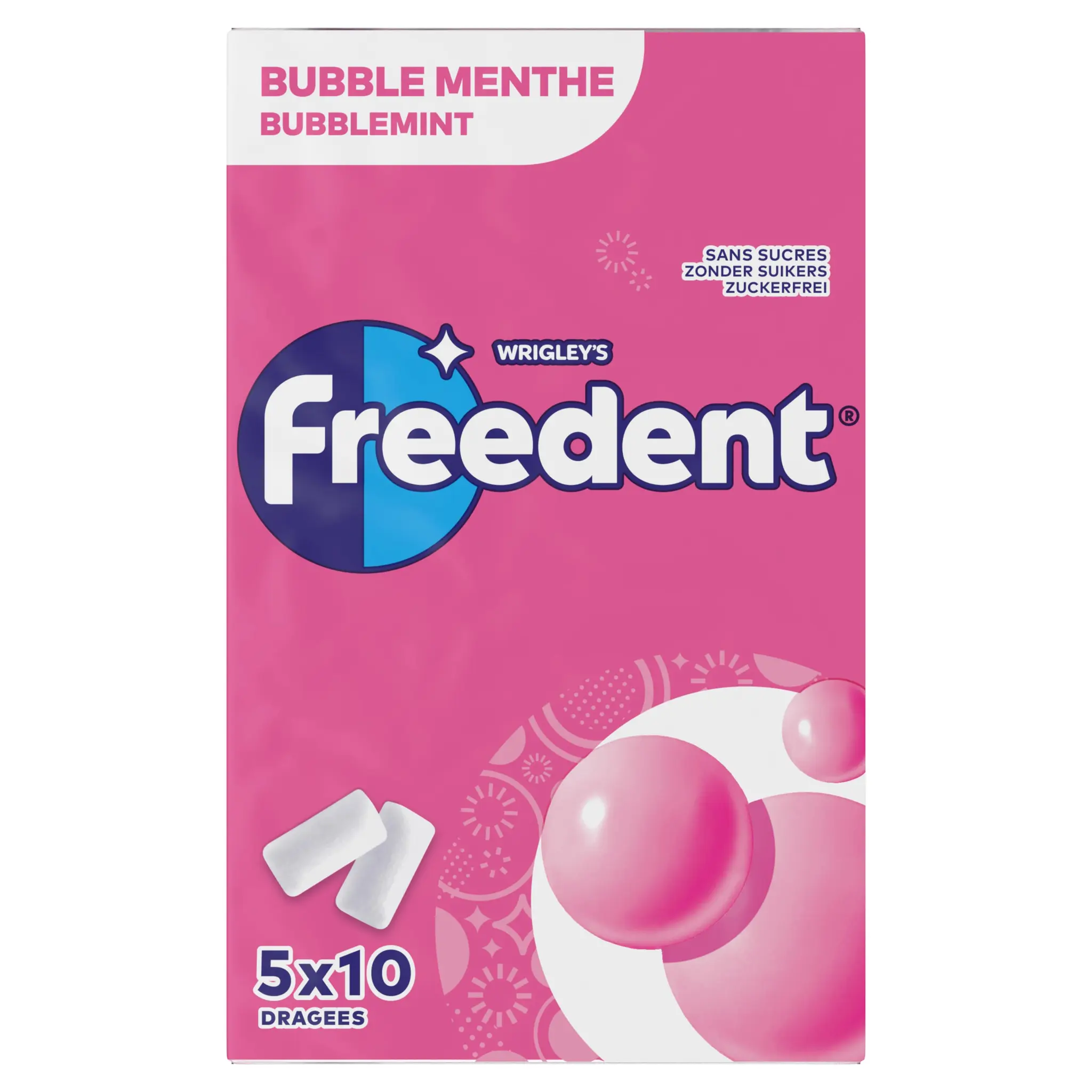 FREEDENT Chewing-gums à la menthe sans sucres
