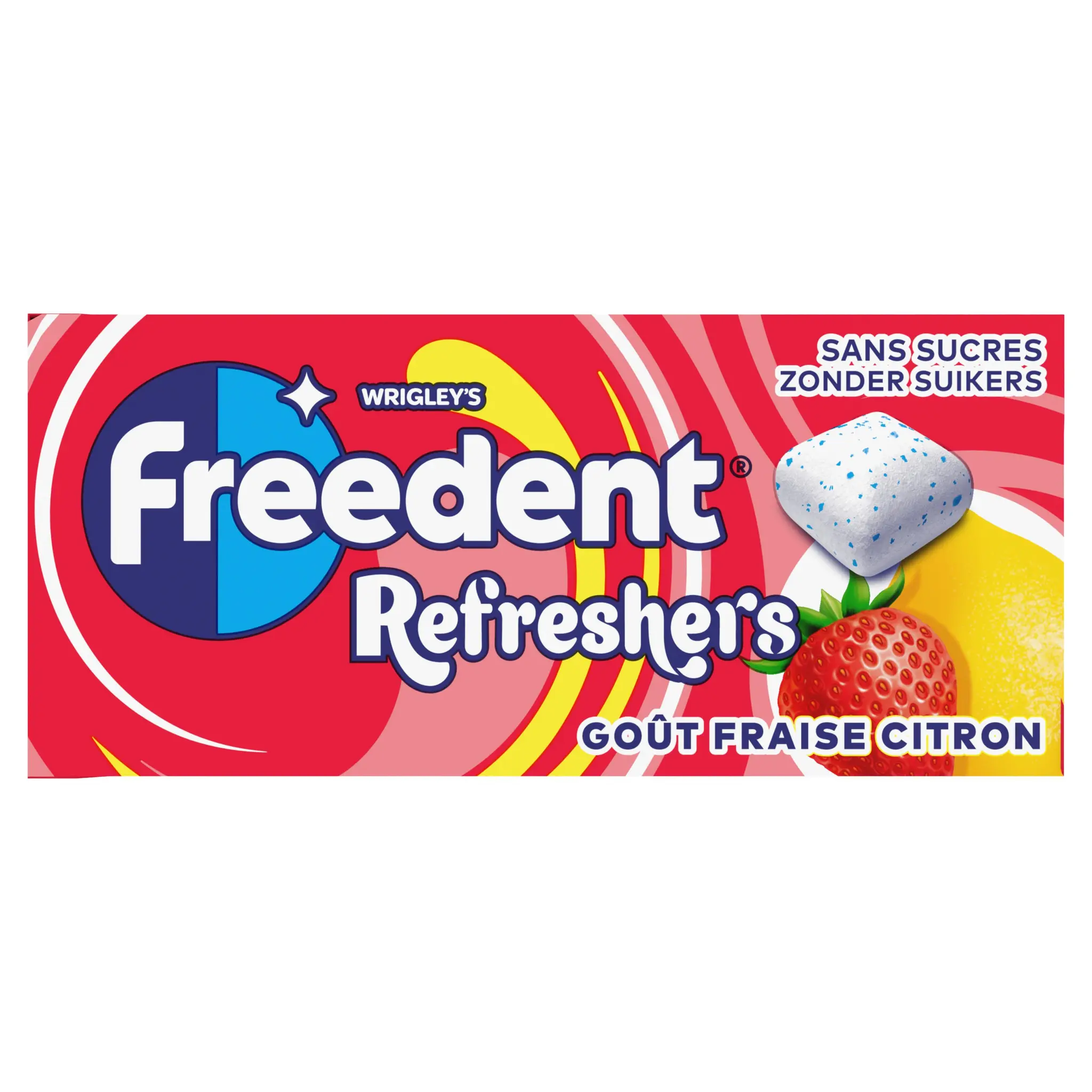 FREEDENT Refreshers chewing-gum sans sucres fraise citron