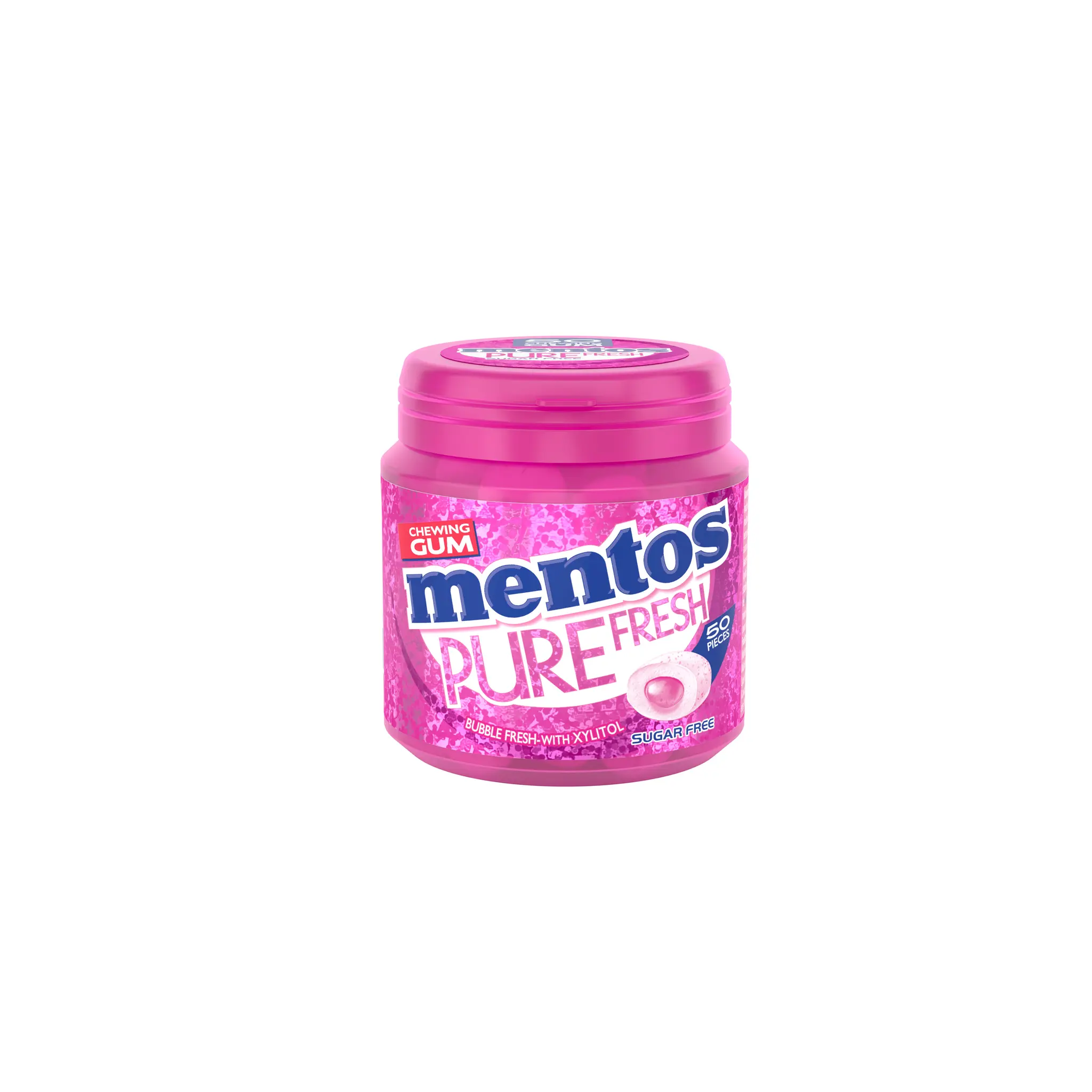 MENTOS Pure fresh chewing-gum sans sucres bubble fresh