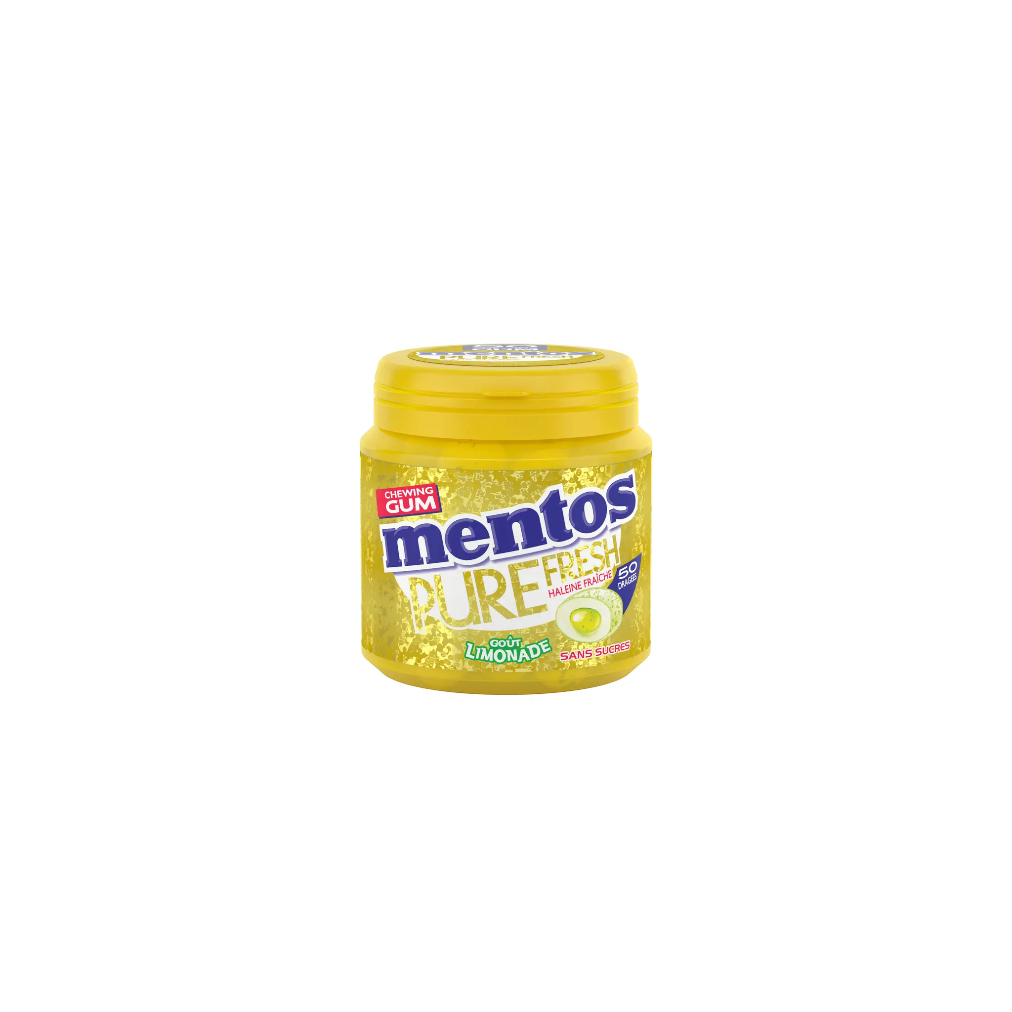 MENTOS Pure fresh Box chewing-gums sans sucres limonade