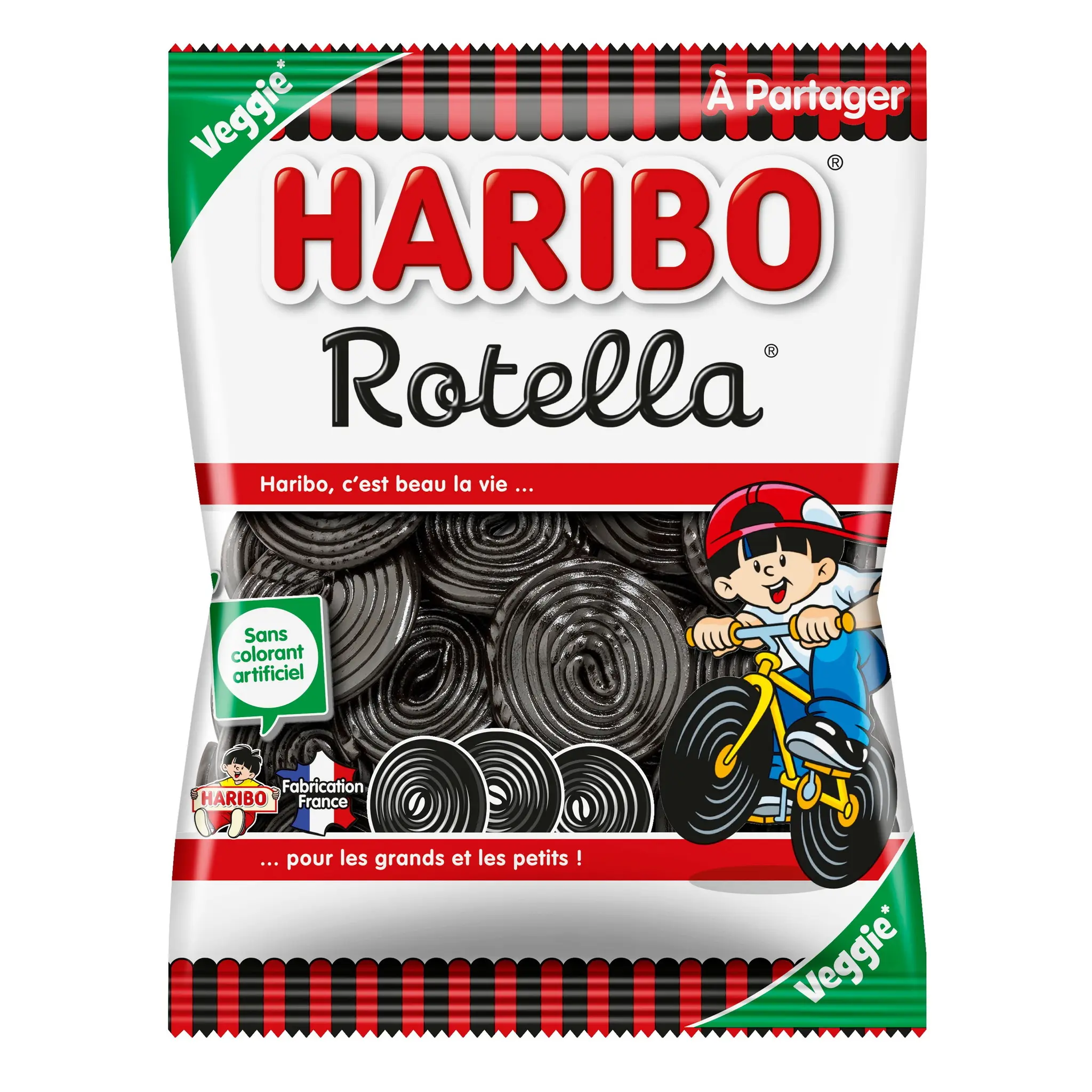 HARIBO Rotella Bonbons à la réglisse végétariens