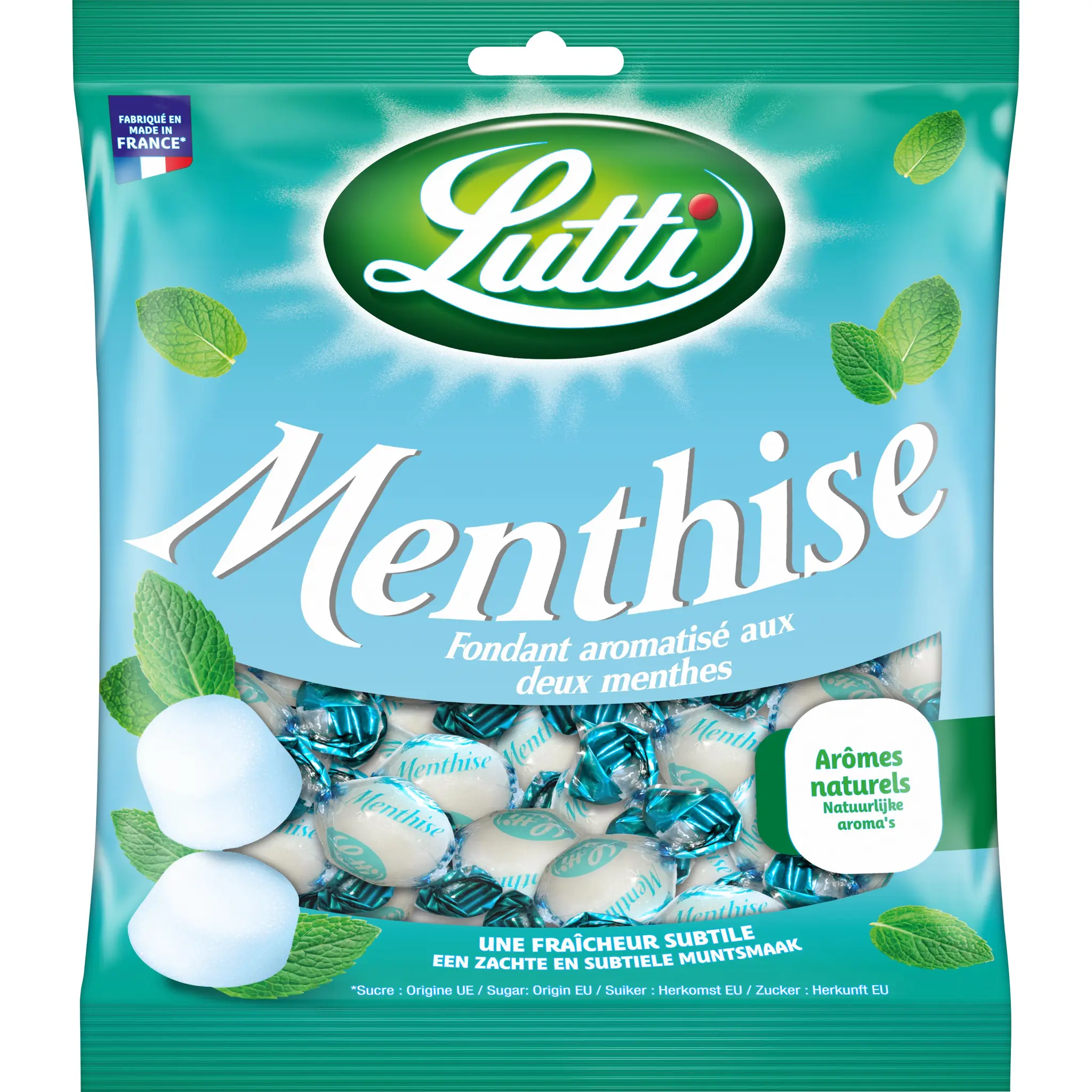 LUTTI Bonbons fondants aux 2 menthes
