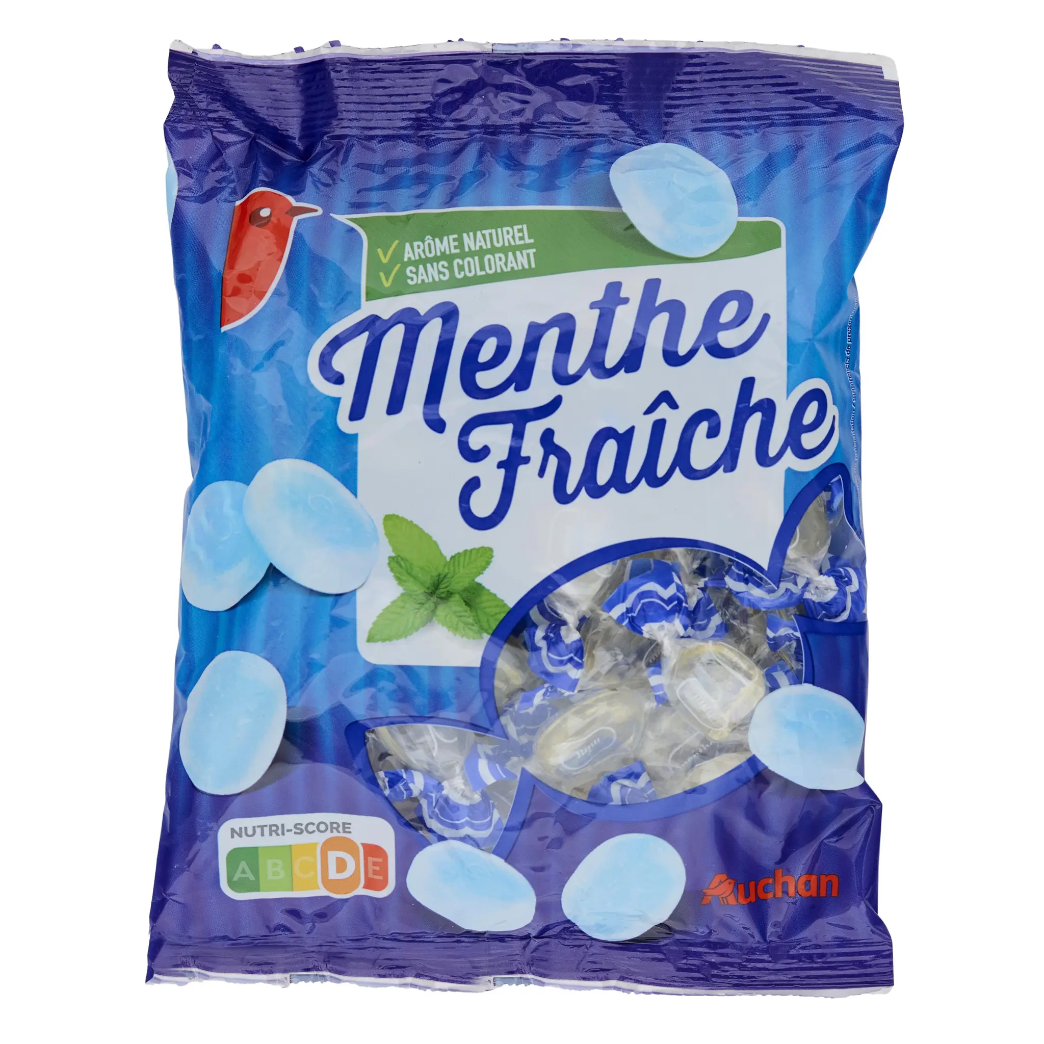 AUCHAN Bonbons à la menthe fraîche