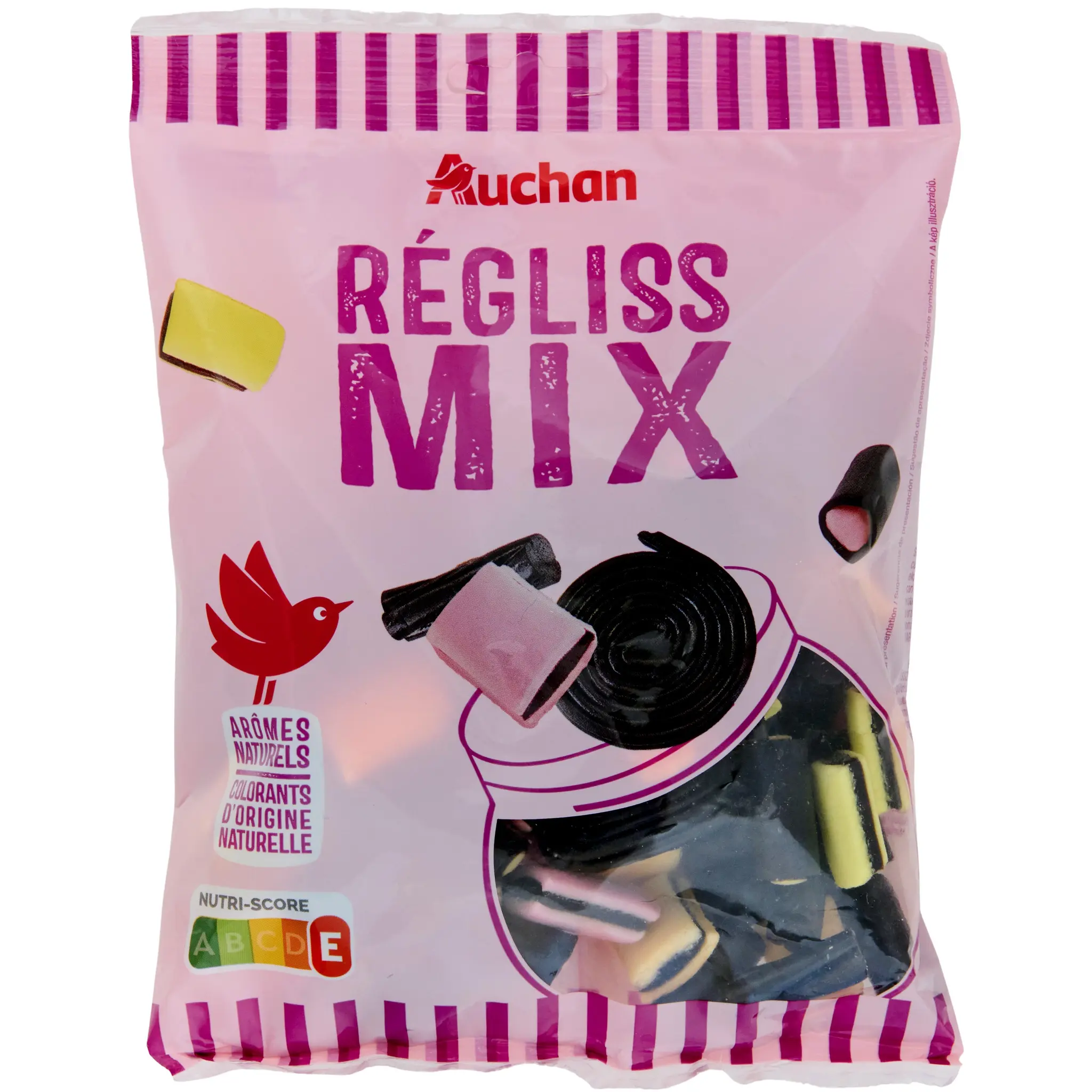 AUCHAN Regliss' mix assortiment bonbons réglisse
