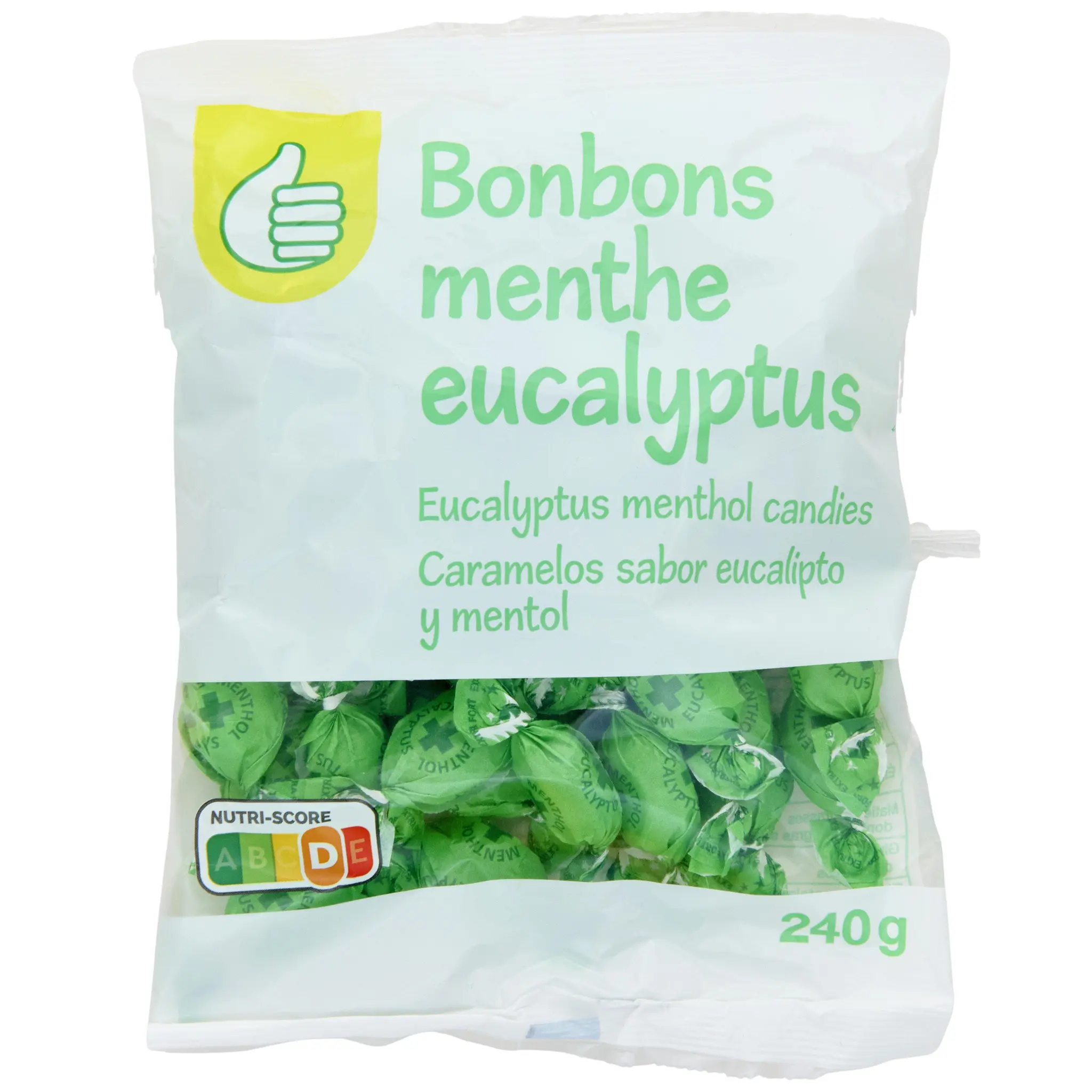 POUCE Bonbons goût menthe eucalyptus