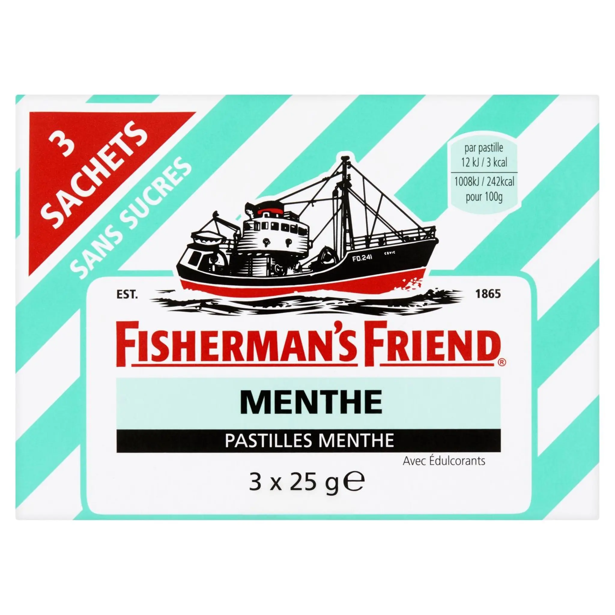 FISHERMAN'S FRIEND Pastilles menthe sans sucre