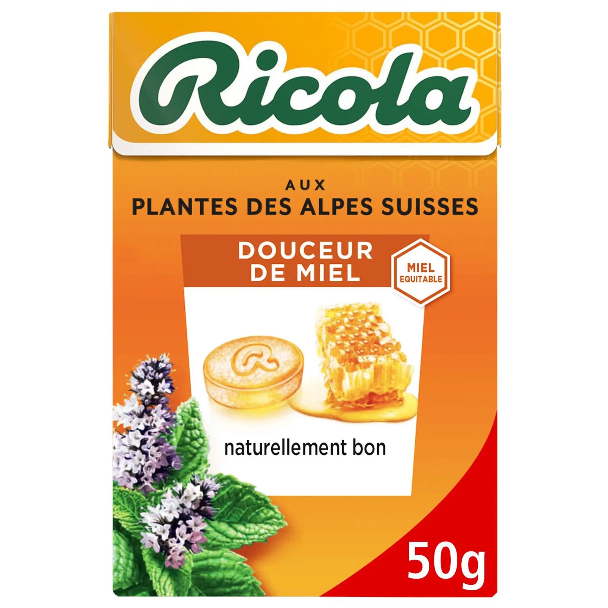 RICOLA Bonbons Suisse aux plantes des alpes douceur de miel