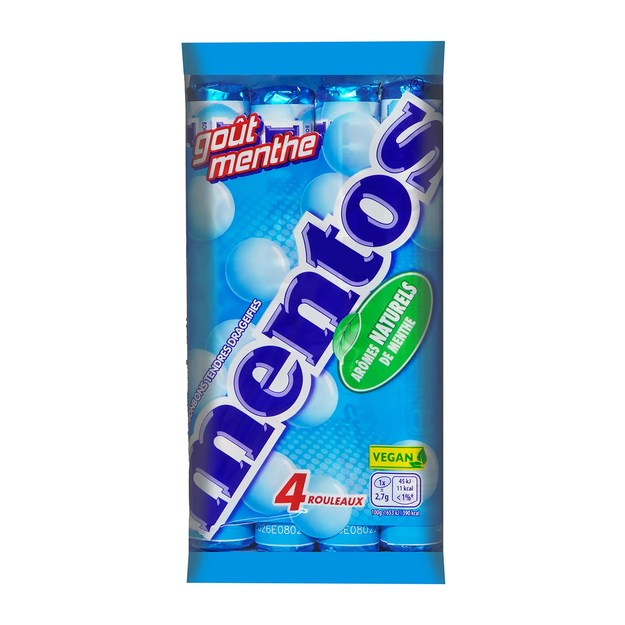 MENTOS Bonbons tendres dragéifiés à la menthe