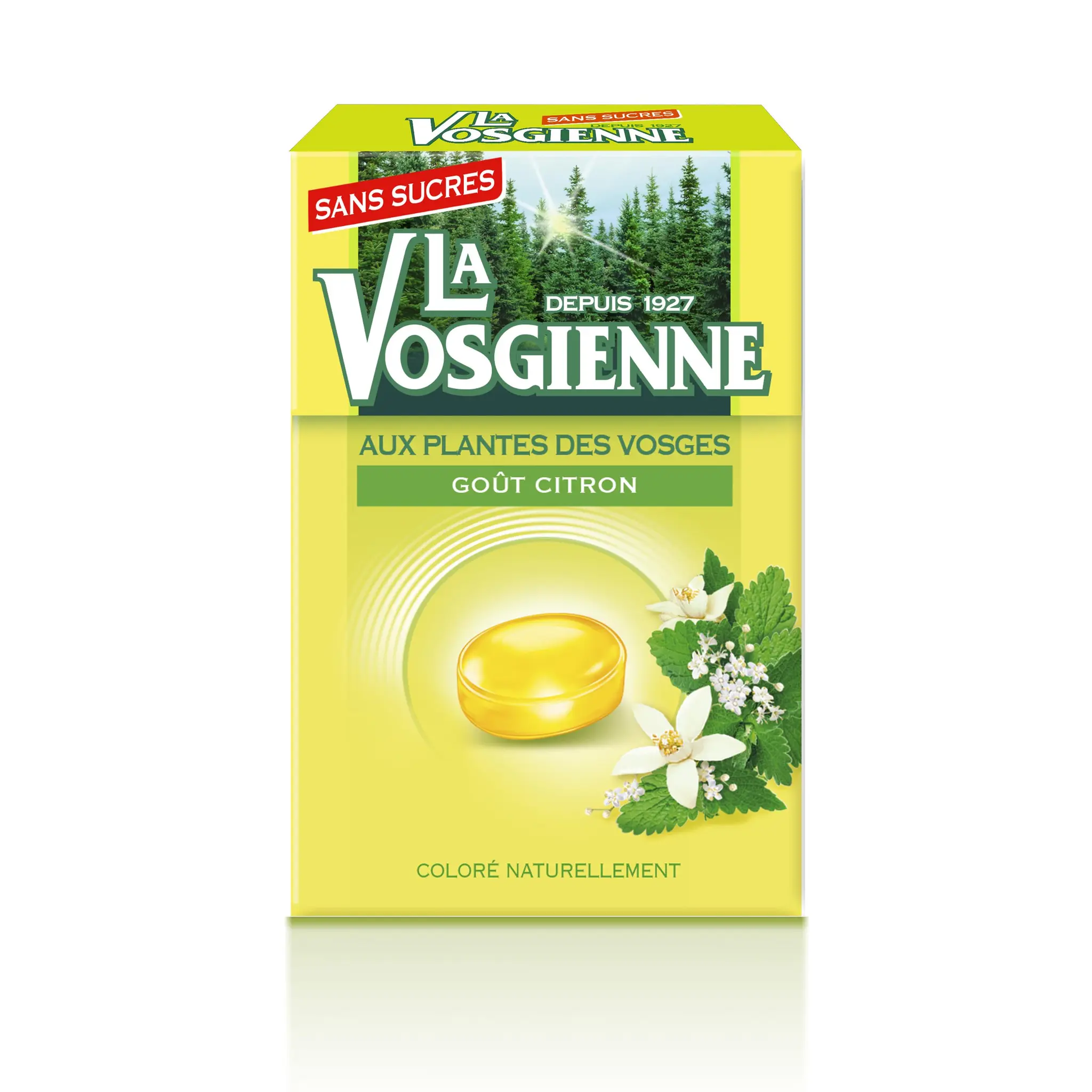 LA VOSGIENNE Bonbons durs goût citron sans sucres