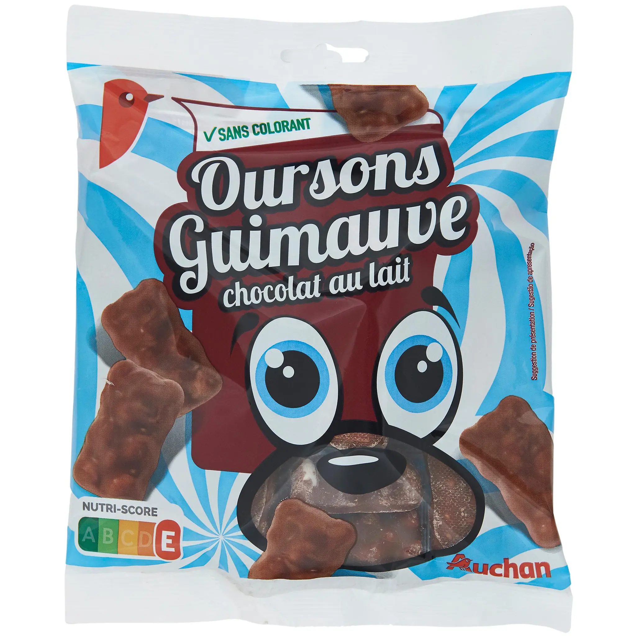 AUCHAN Guimauves chocolat baby ours