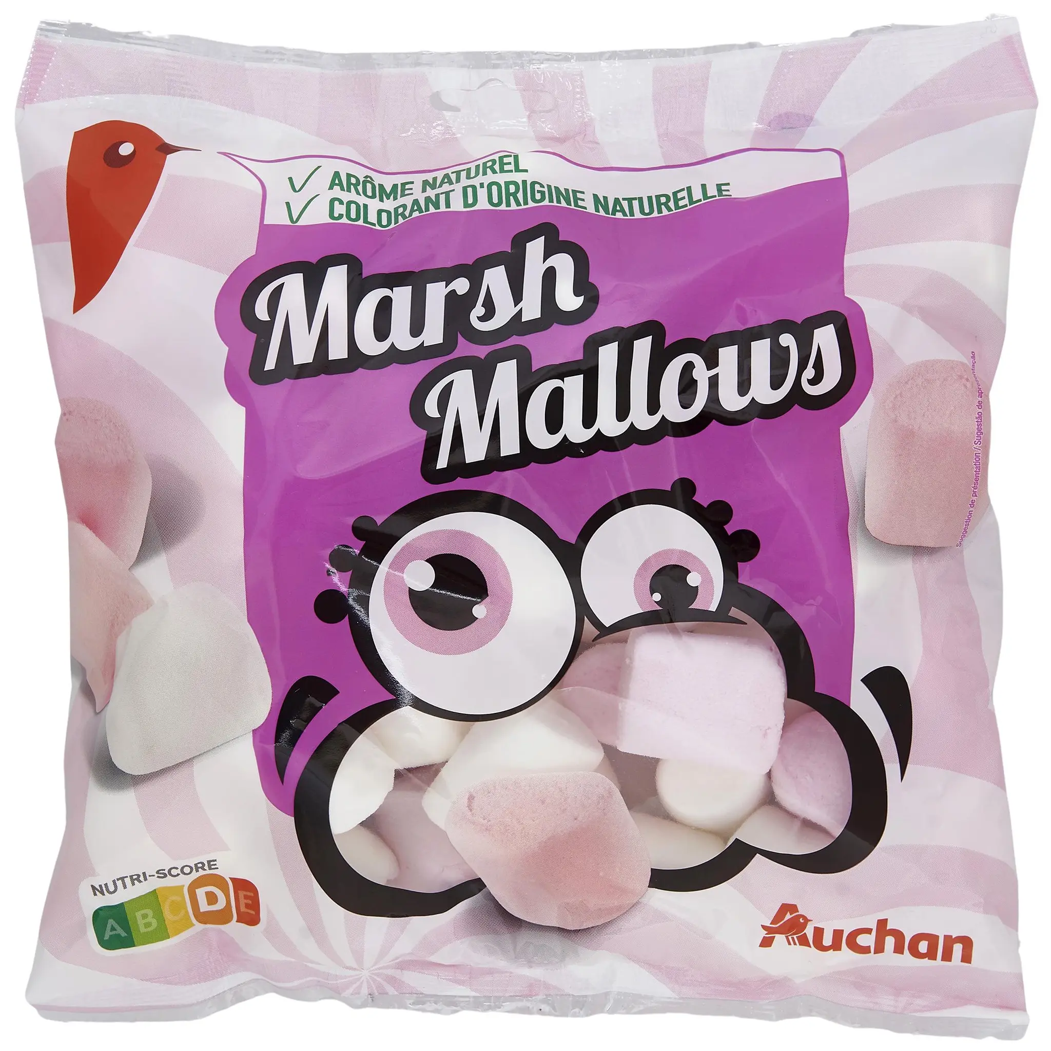 AUCHAN Marshmallows guimauves à l'arôme naturel de vanille