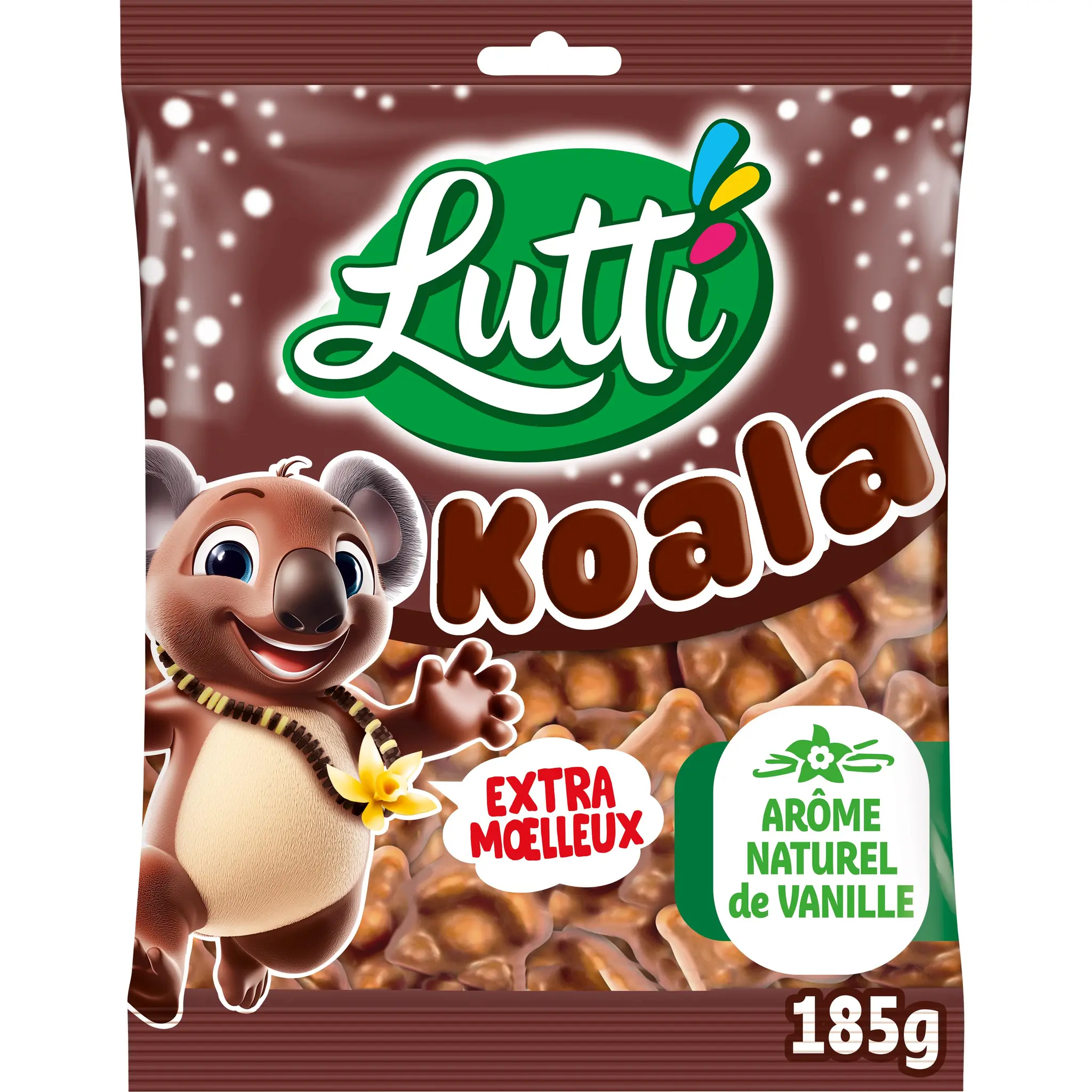 LUTTI Koala guimauve chocolat lait arôme vanille