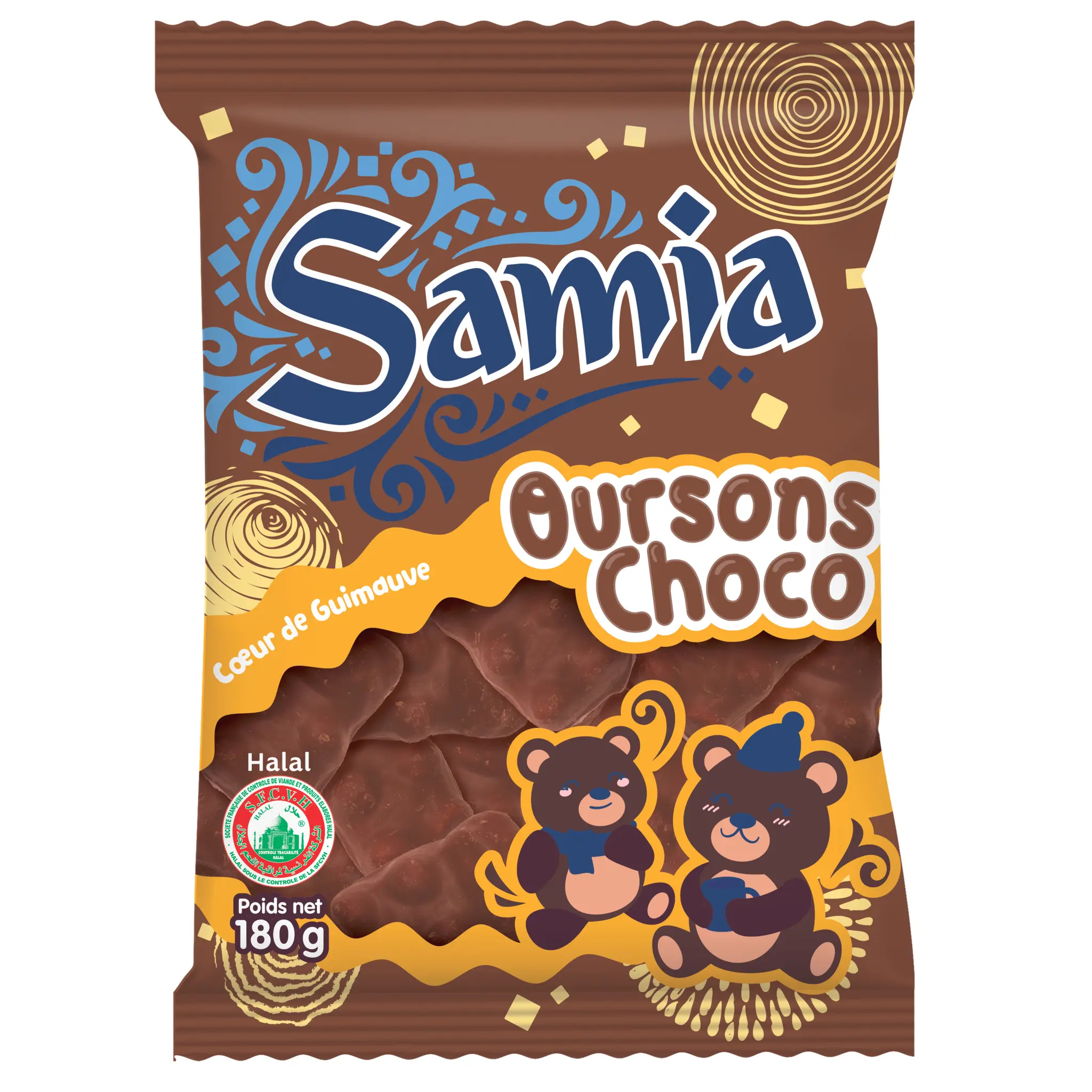 SAMIA Oursons guimauve chocolat halal