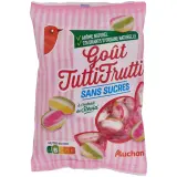 AUCHAN Bonbons goût tutti frutti sans sucres