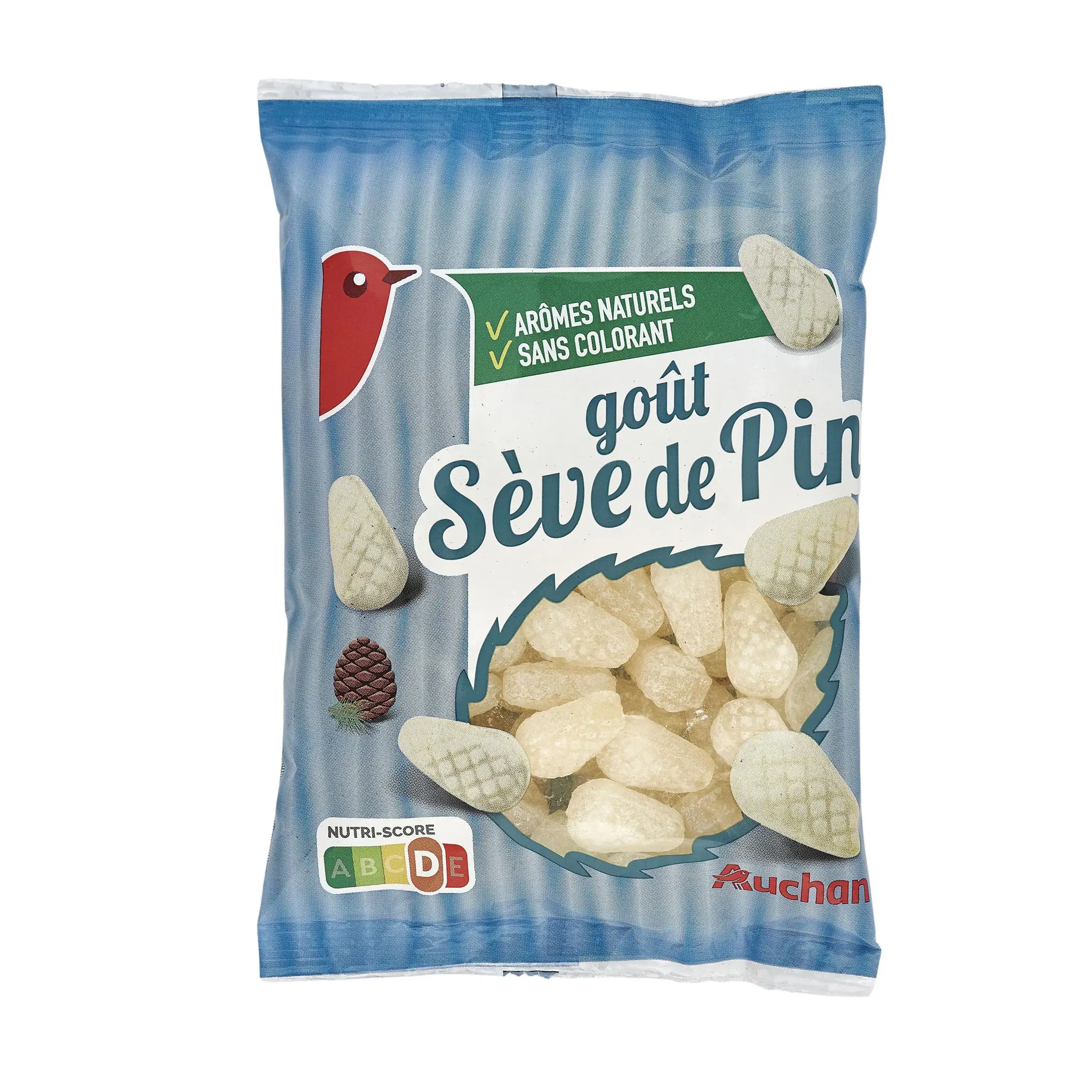 AUCHAN Bonbons goût sève de pin
