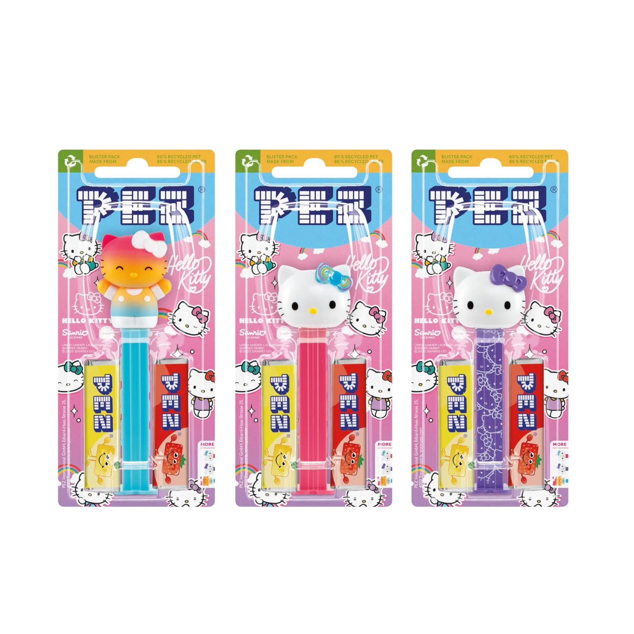PEZ Blister panachés bonbons aux fruits