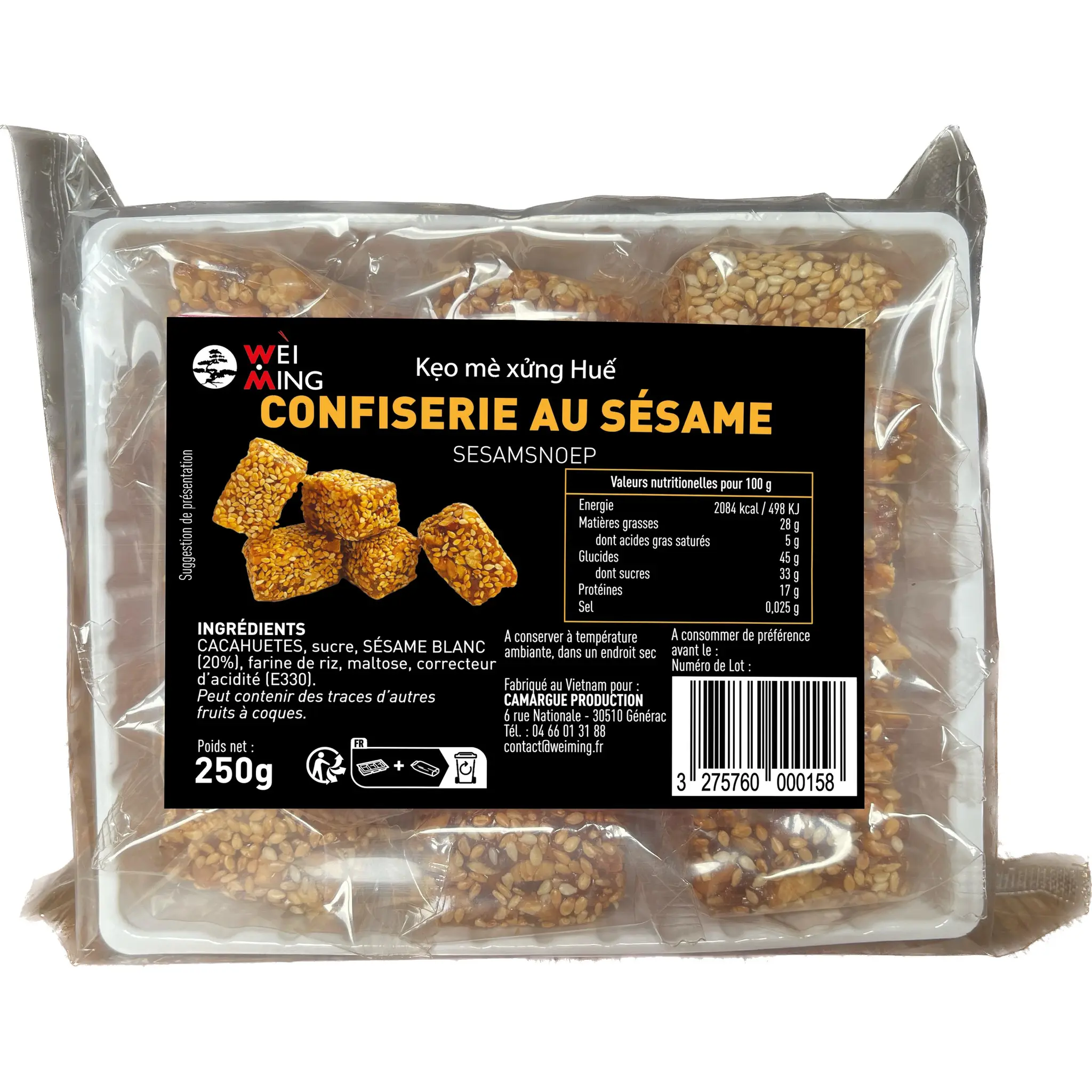 WEI MING Nougat mou au sésame