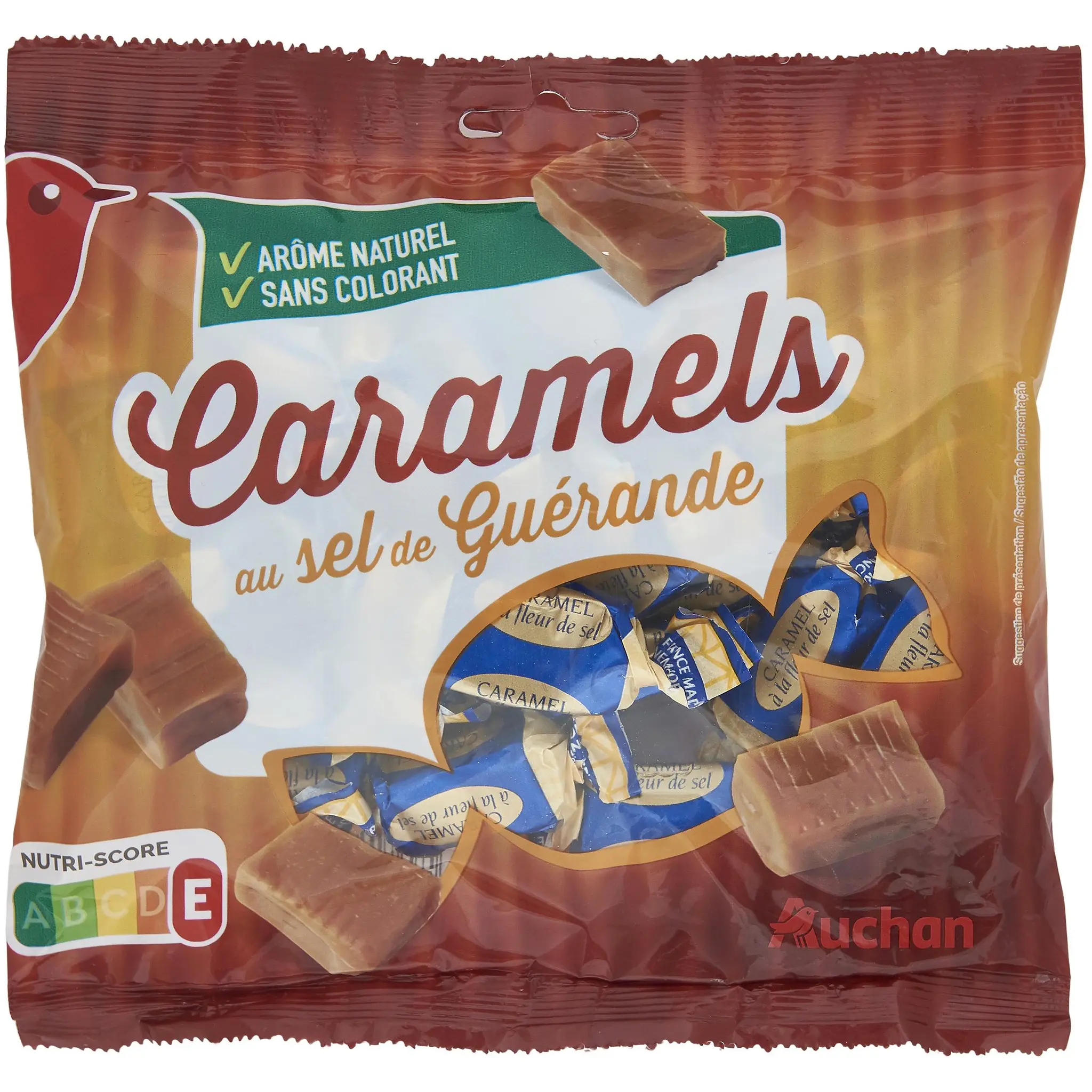 AUCHAN Bonbons au caramel au sel de Guérande
