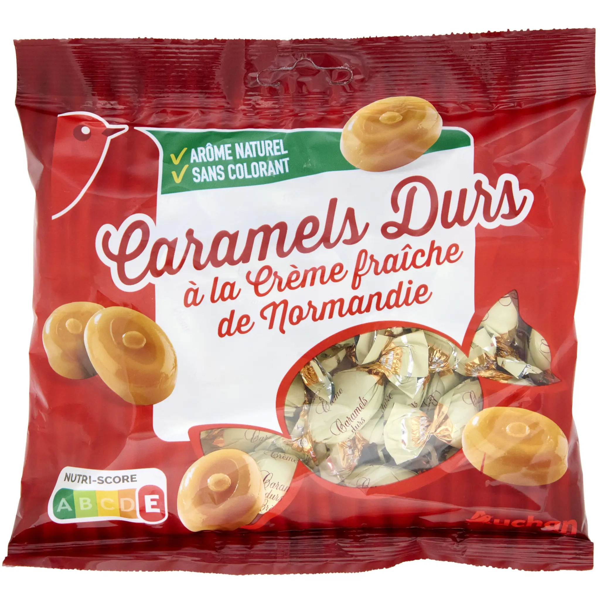 AUCHAN Bonbons caramels crème fraîche