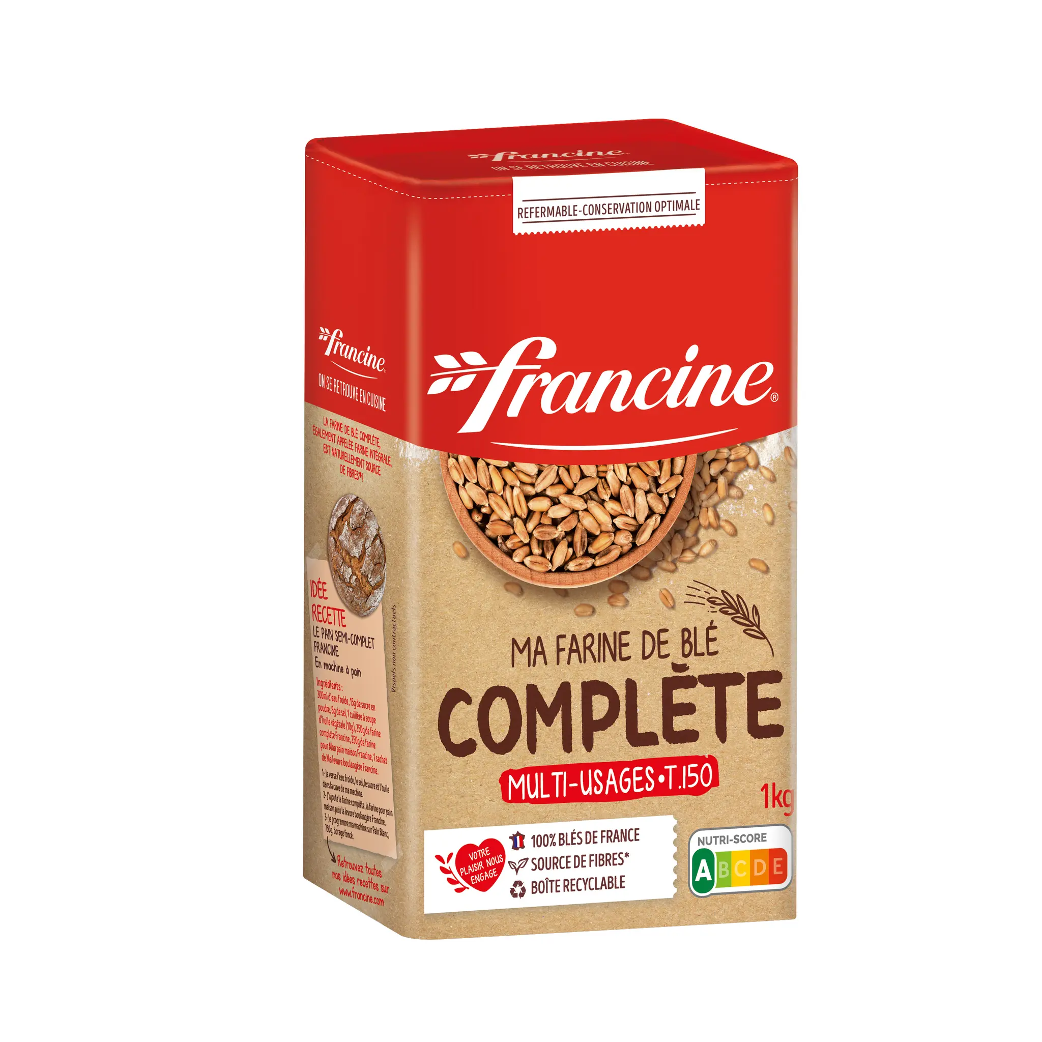 FRANCINE Farine de blé complète T150