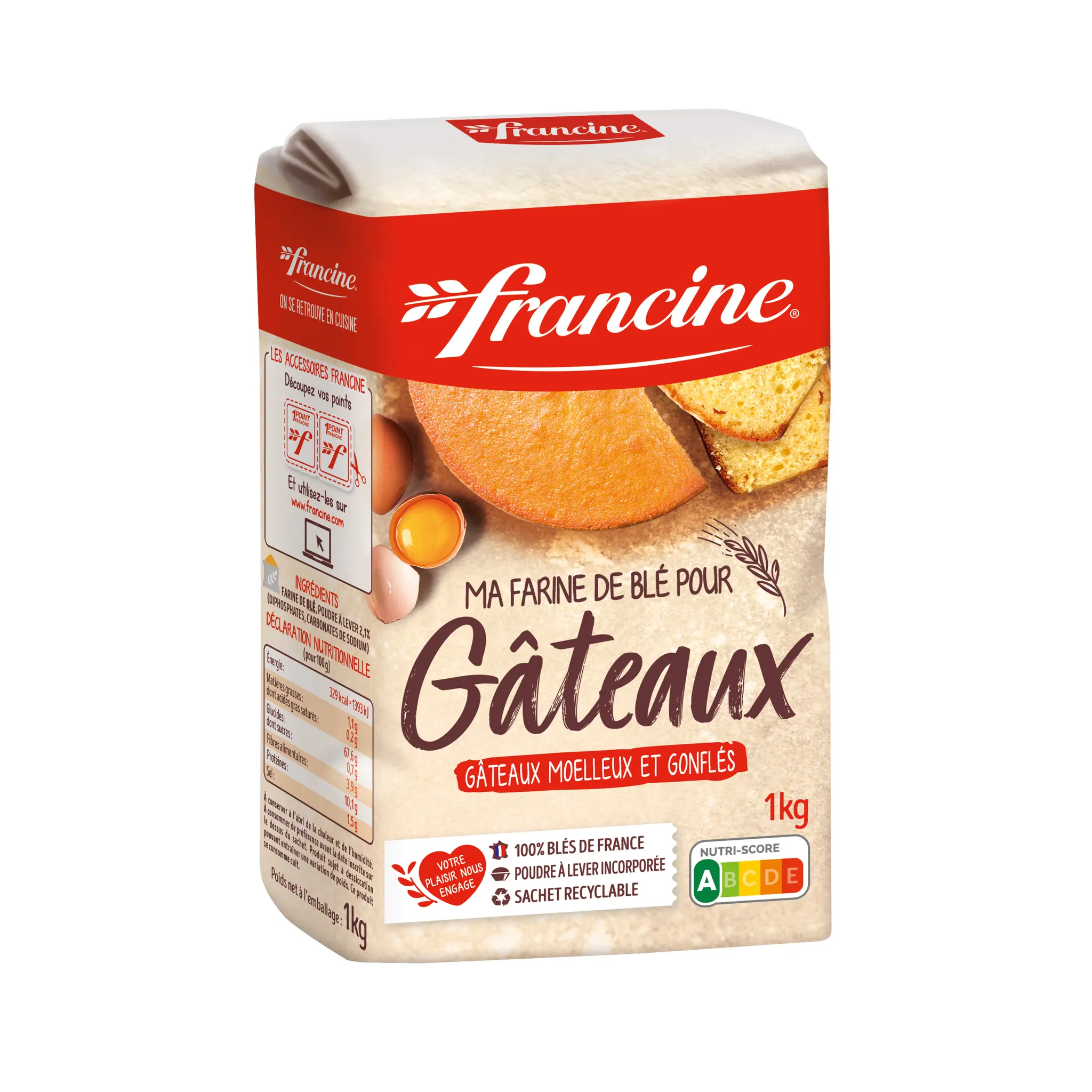 FRANCINE Farine de blé pour gâteaux