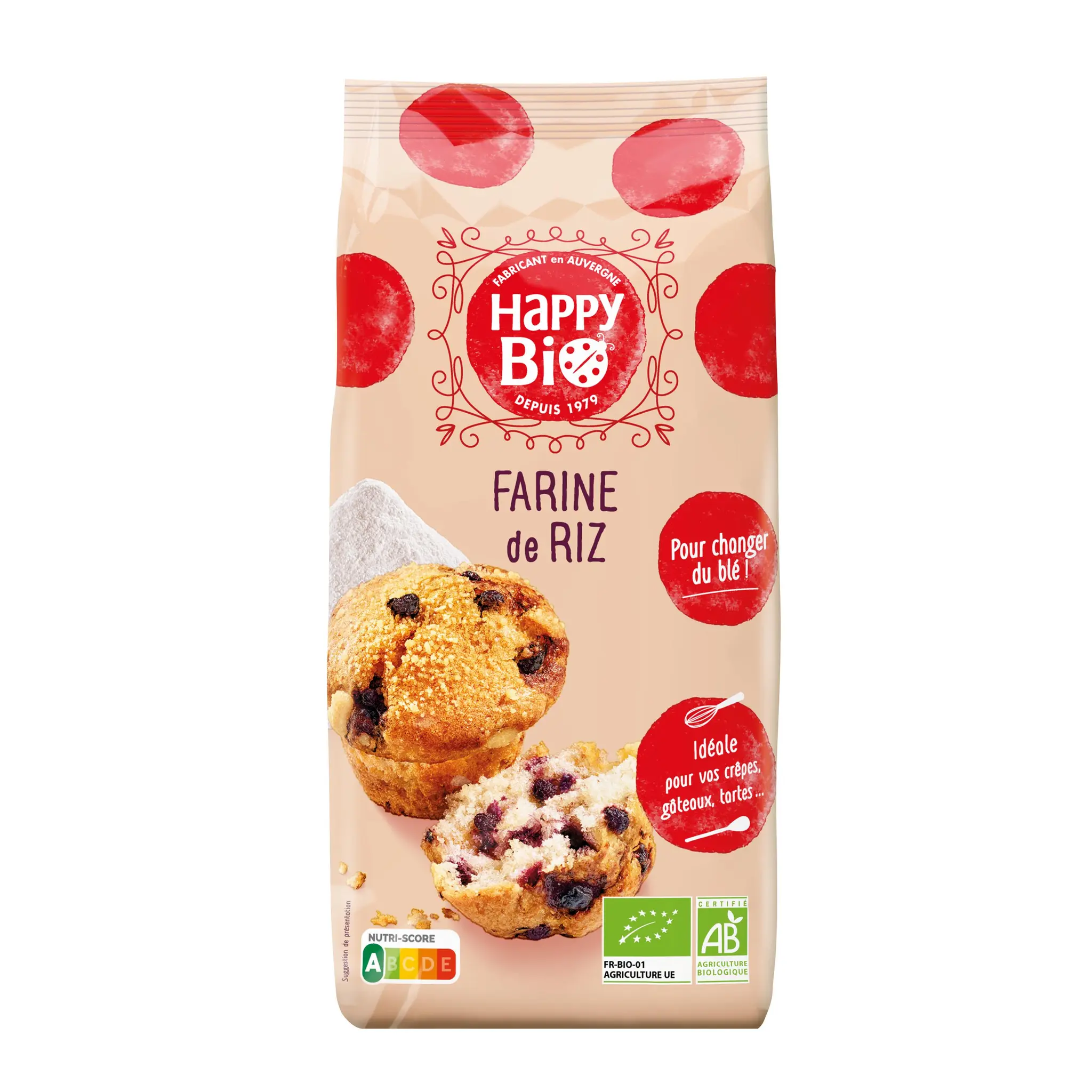 HAPPY BIO Farine de riz bio