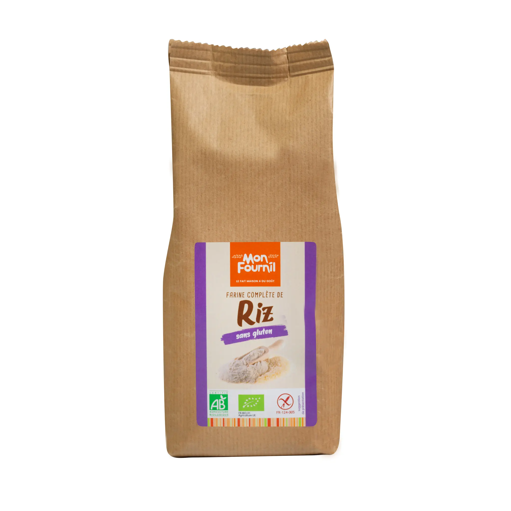 MON FOURNIL Farine complète de riz bio sans gluten