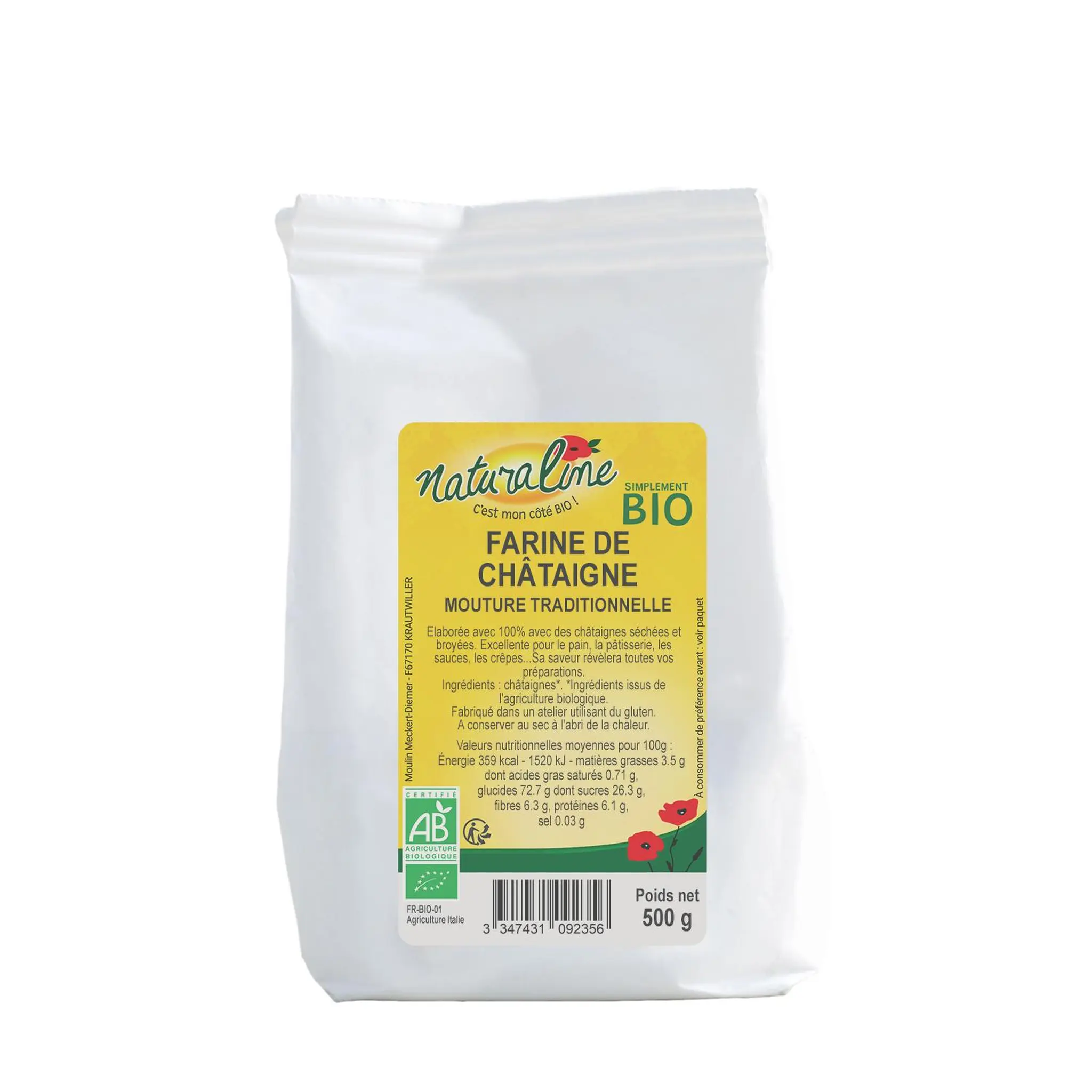 NATURALINE Farine de châtaigne bio
