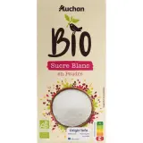 AUCHAN BIO Sucre blanc en poudre