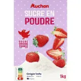 AUCHAN Sucre blanc en poudre