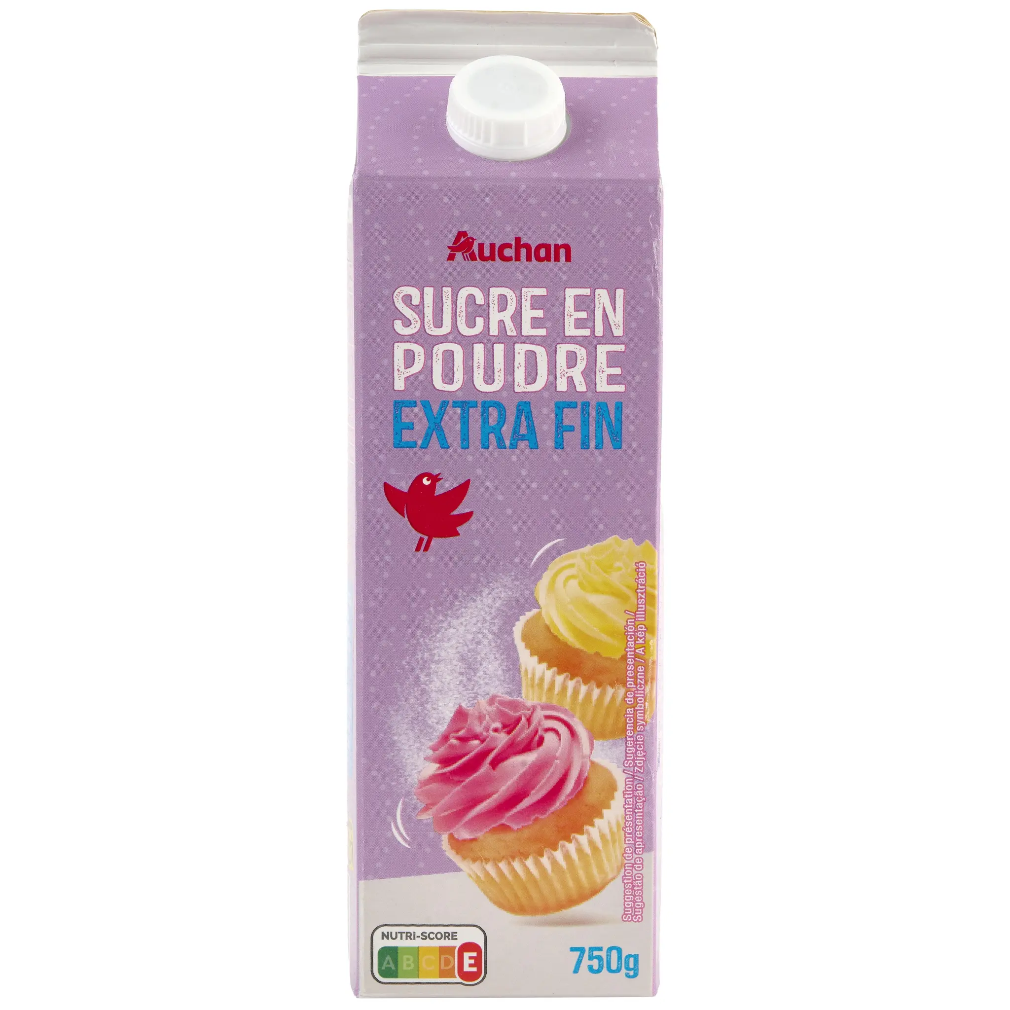 AUCHAN Sucre en poudre extra fin