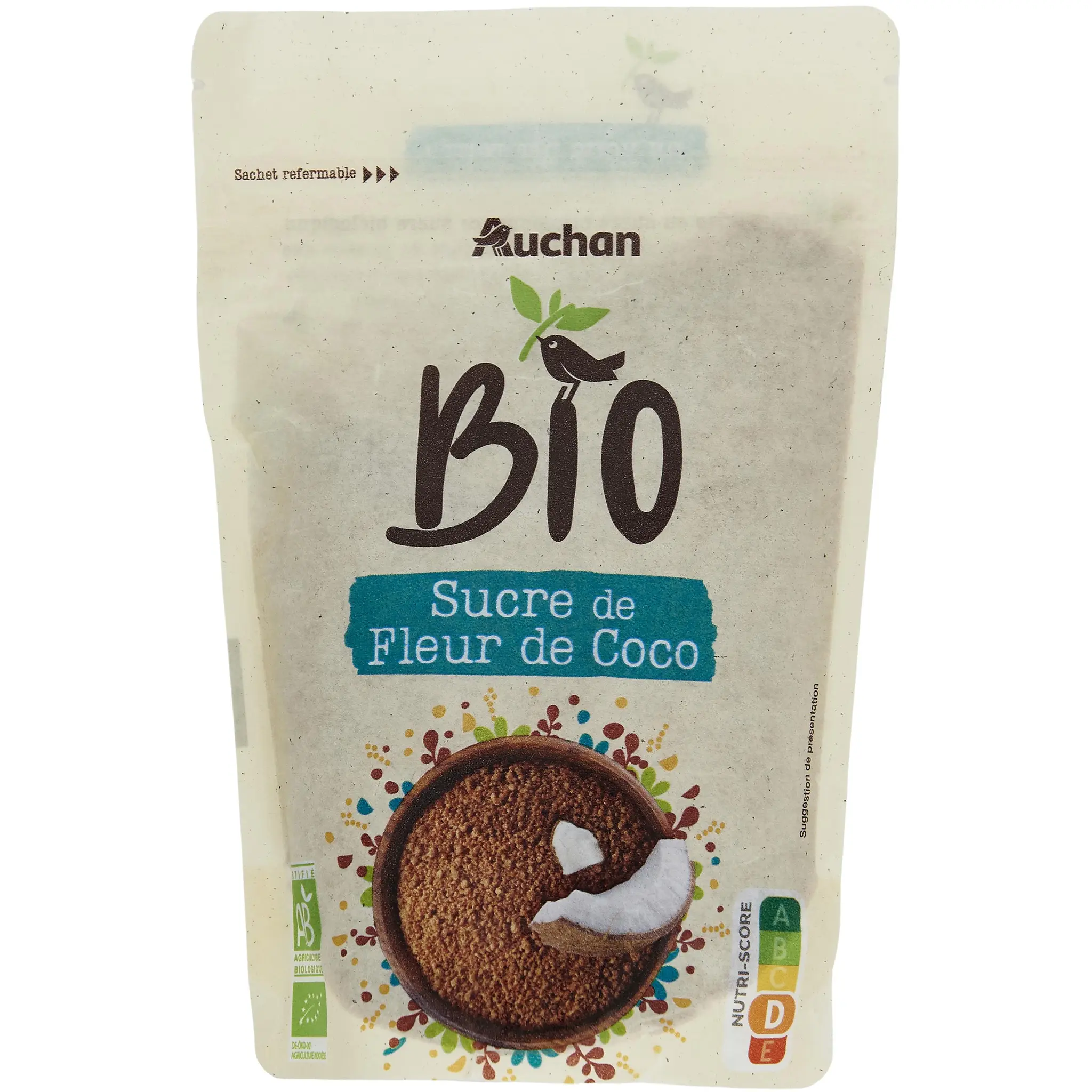 AUCHAN BIO Sucre de fleur de coco bio