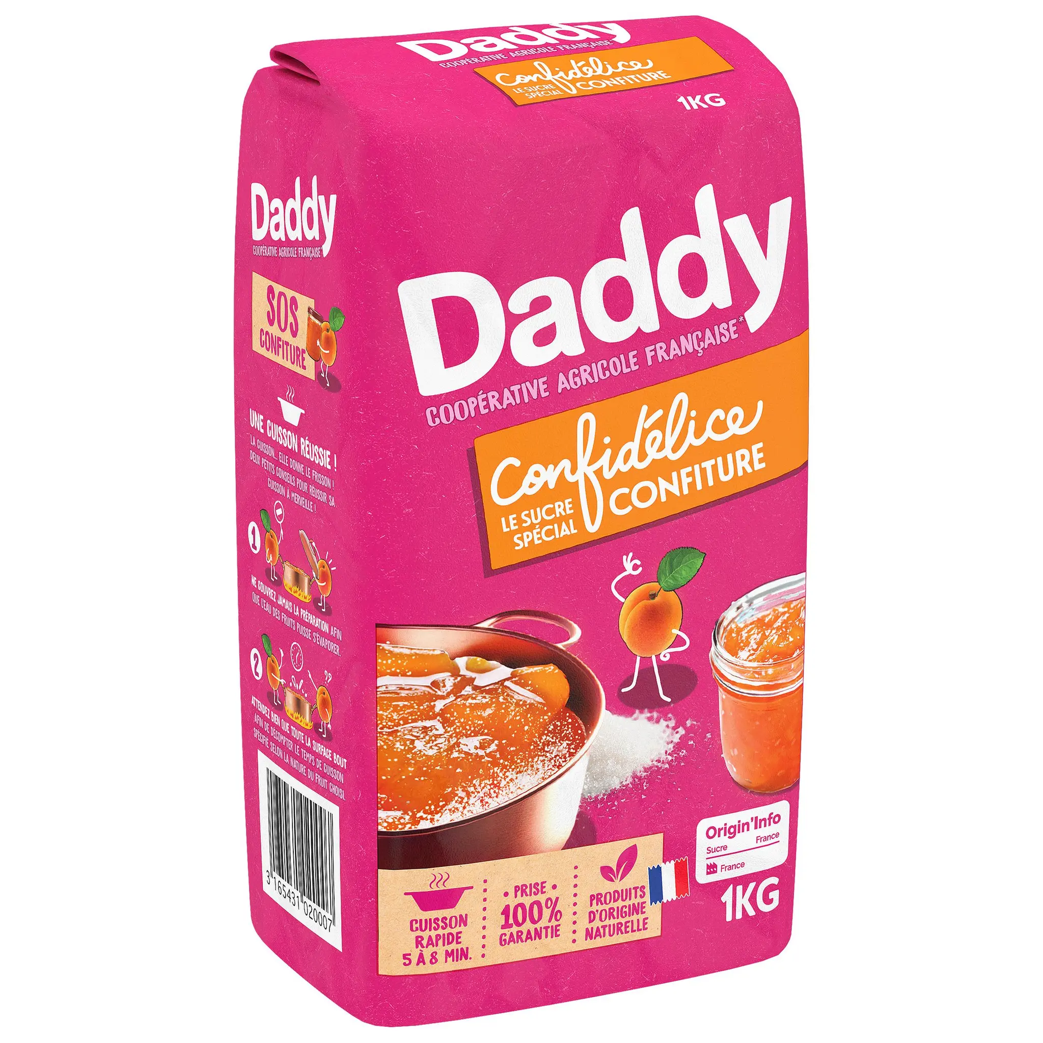 DADDY Sucre en poudre spécial confitures