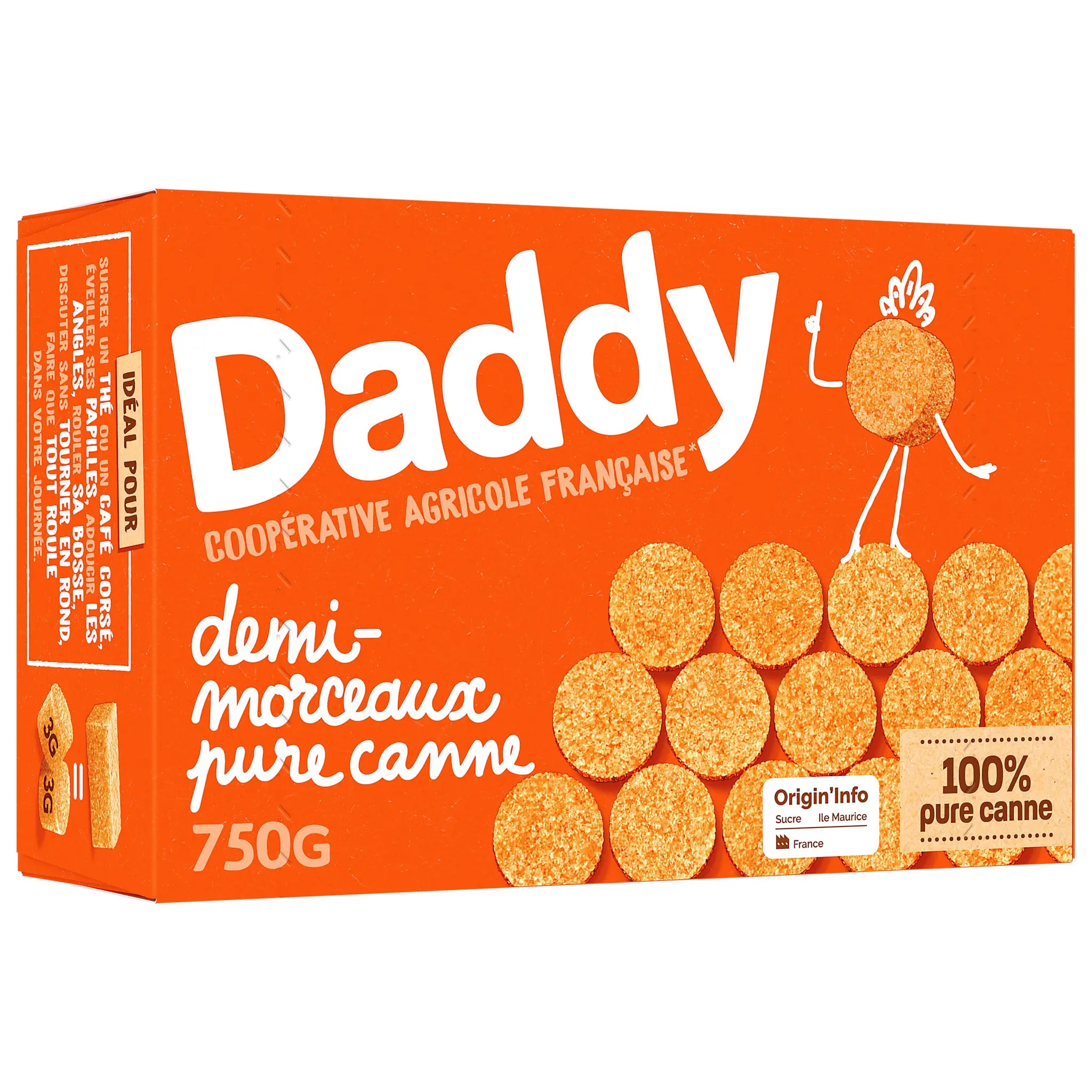 DADDY Sucre demi morceaux pur canne