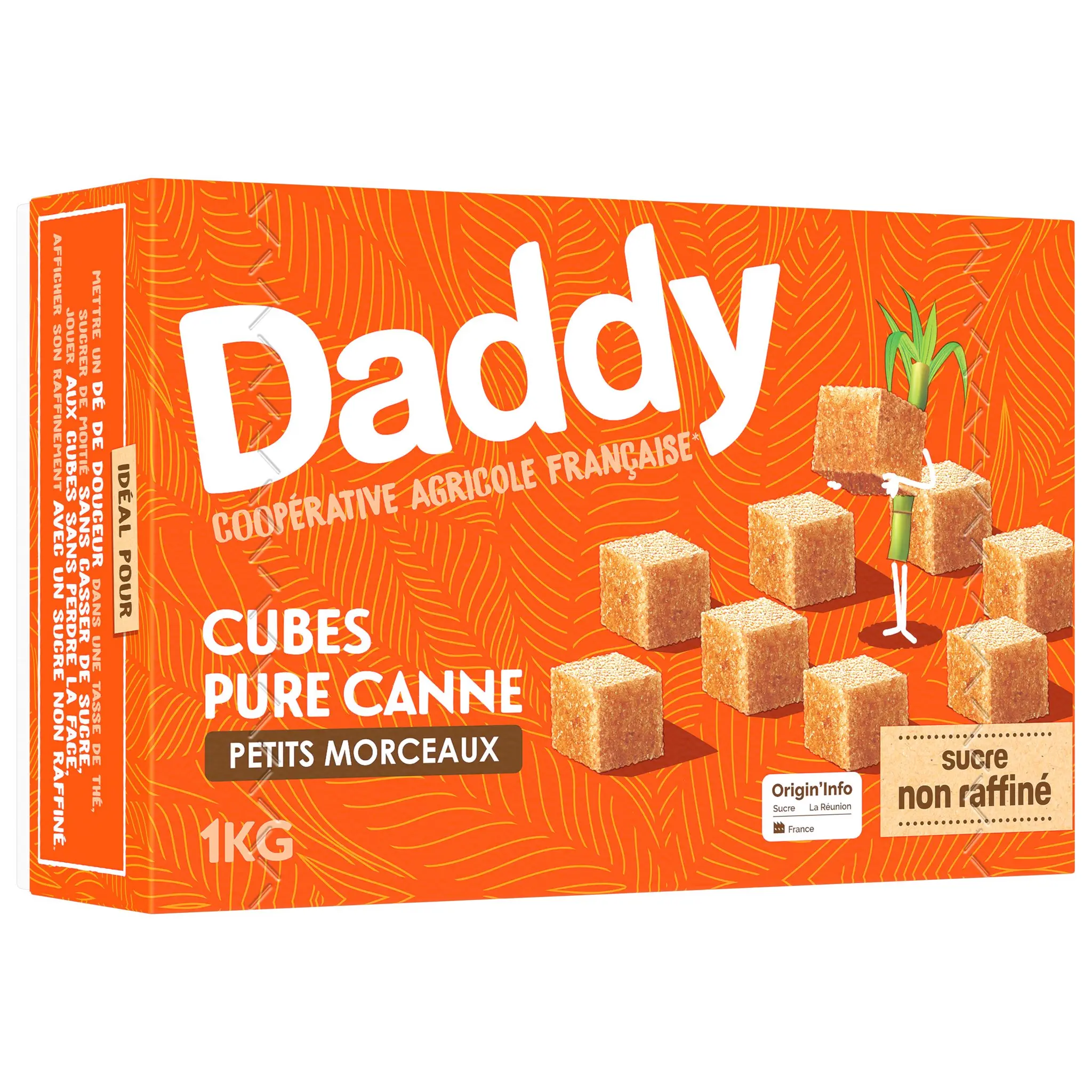 DADDY Sucre pure canne en cubes