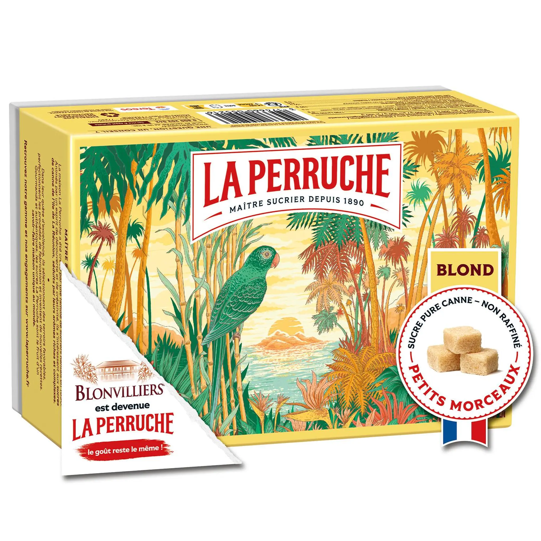 BLONVILLIERS Sucre pure canne blond en petits morceaux