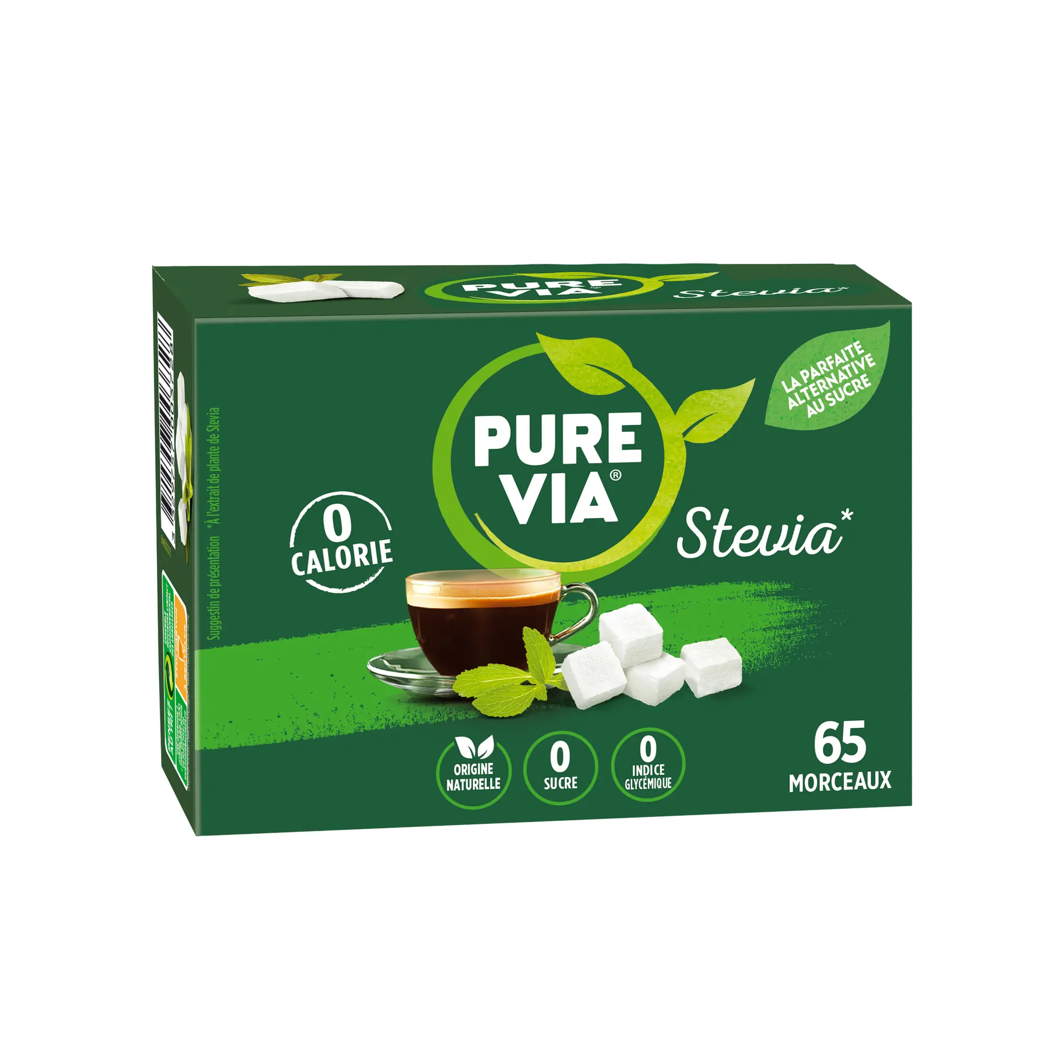 PURE VIA Edulcorant en morceaux à la stévia