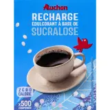 AUCHAN Recharge d'édulcorant à base de sucralose