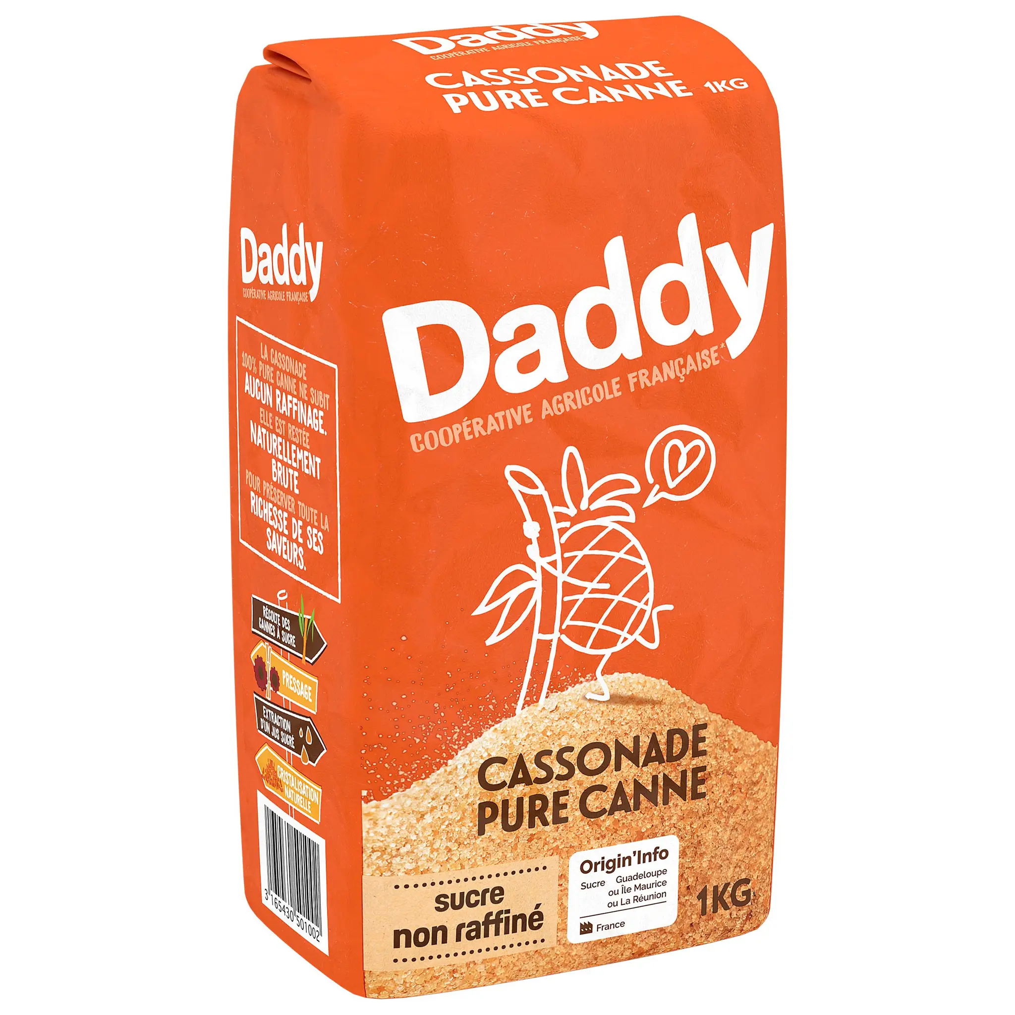 DADDY Cassonade pure canne dorée et bien cultivée