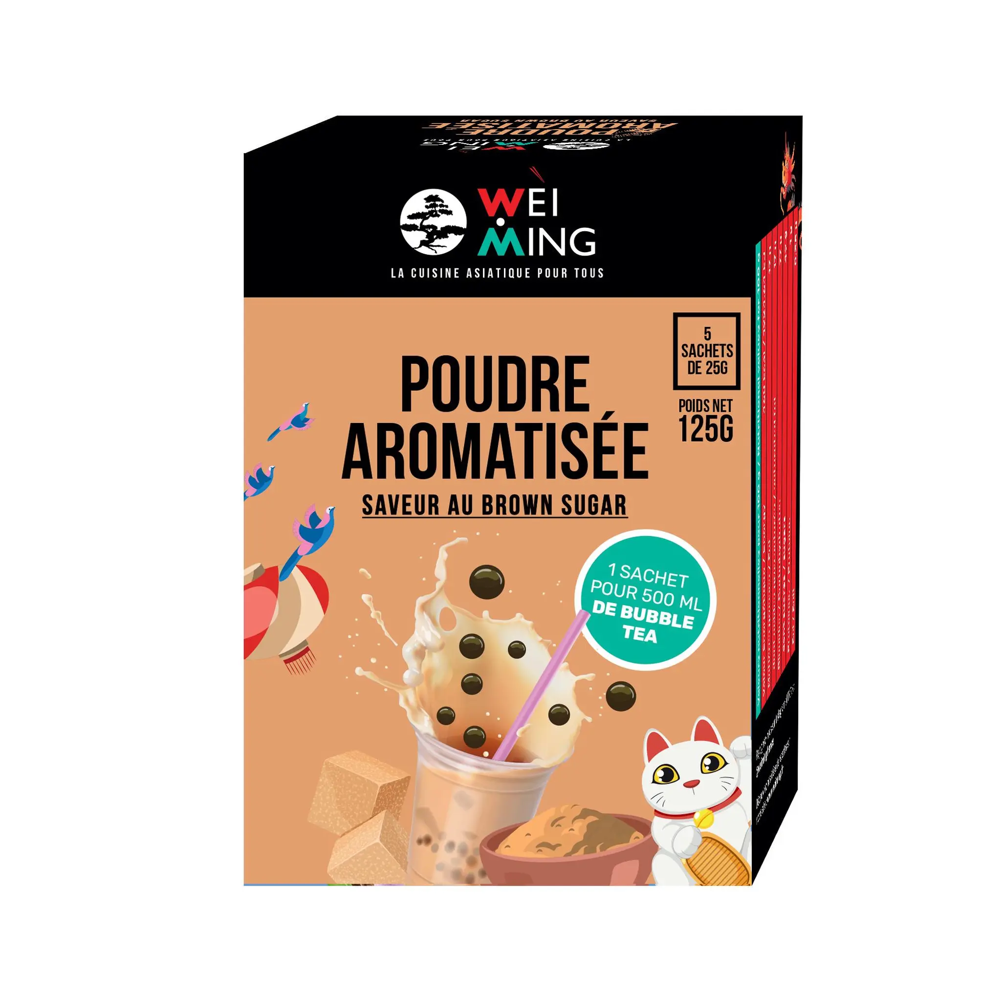 WEI MING Poudre aromatisée cassonade pour bubble tea