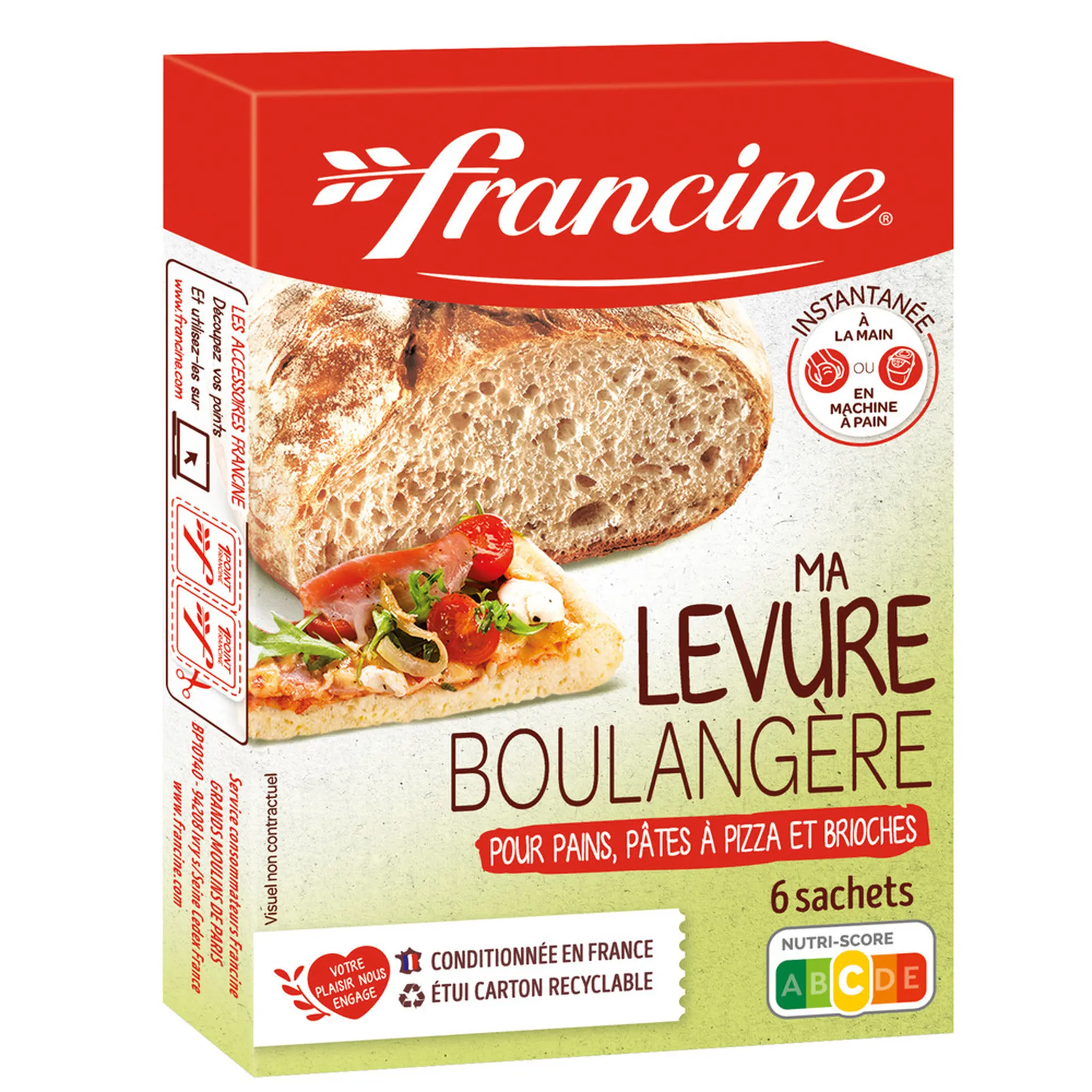 FRANCINE Ma levure boulangère instantanée